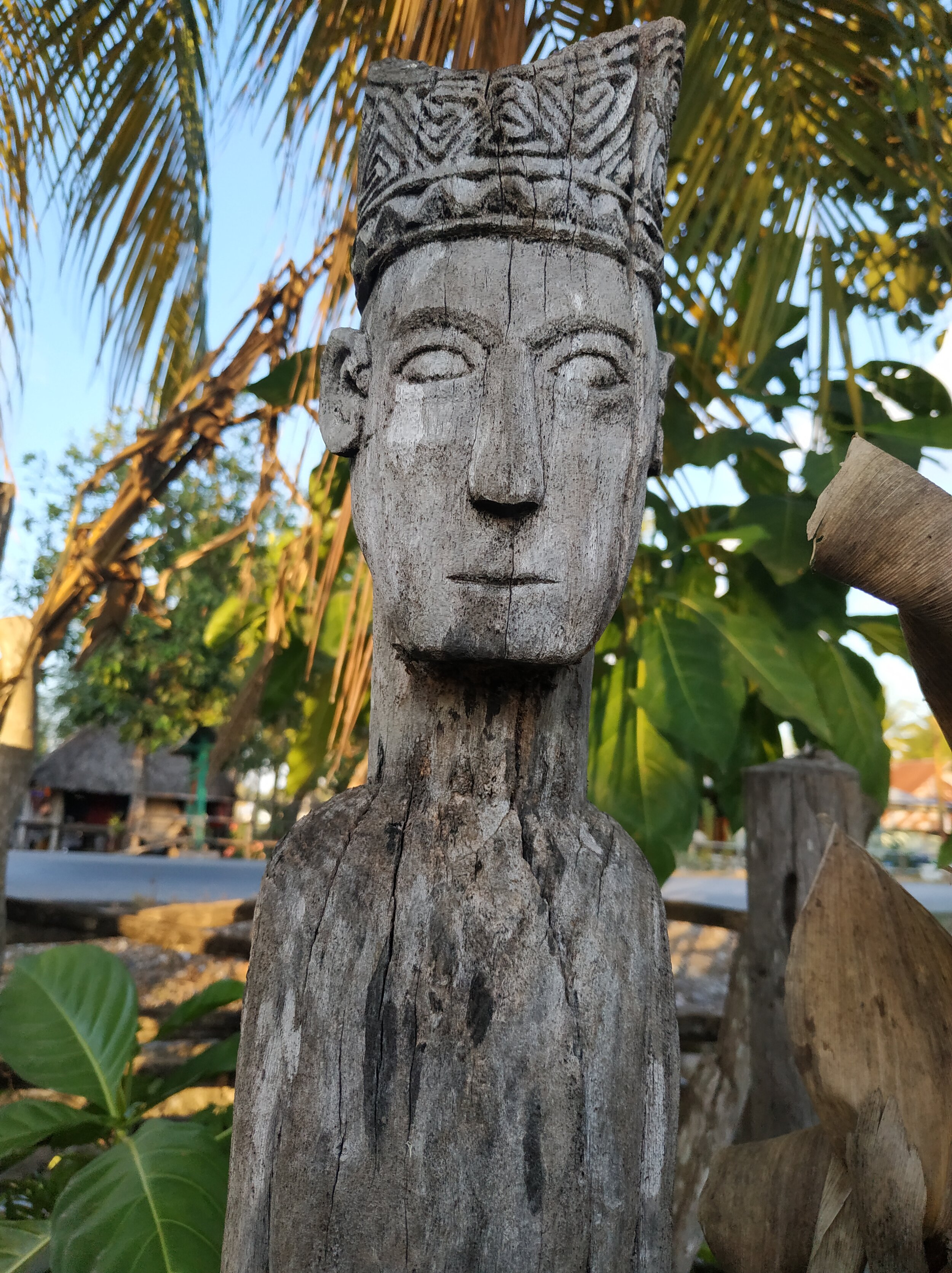  Aitos with blood spots from the last sacrifice, Belu, West Timor . 