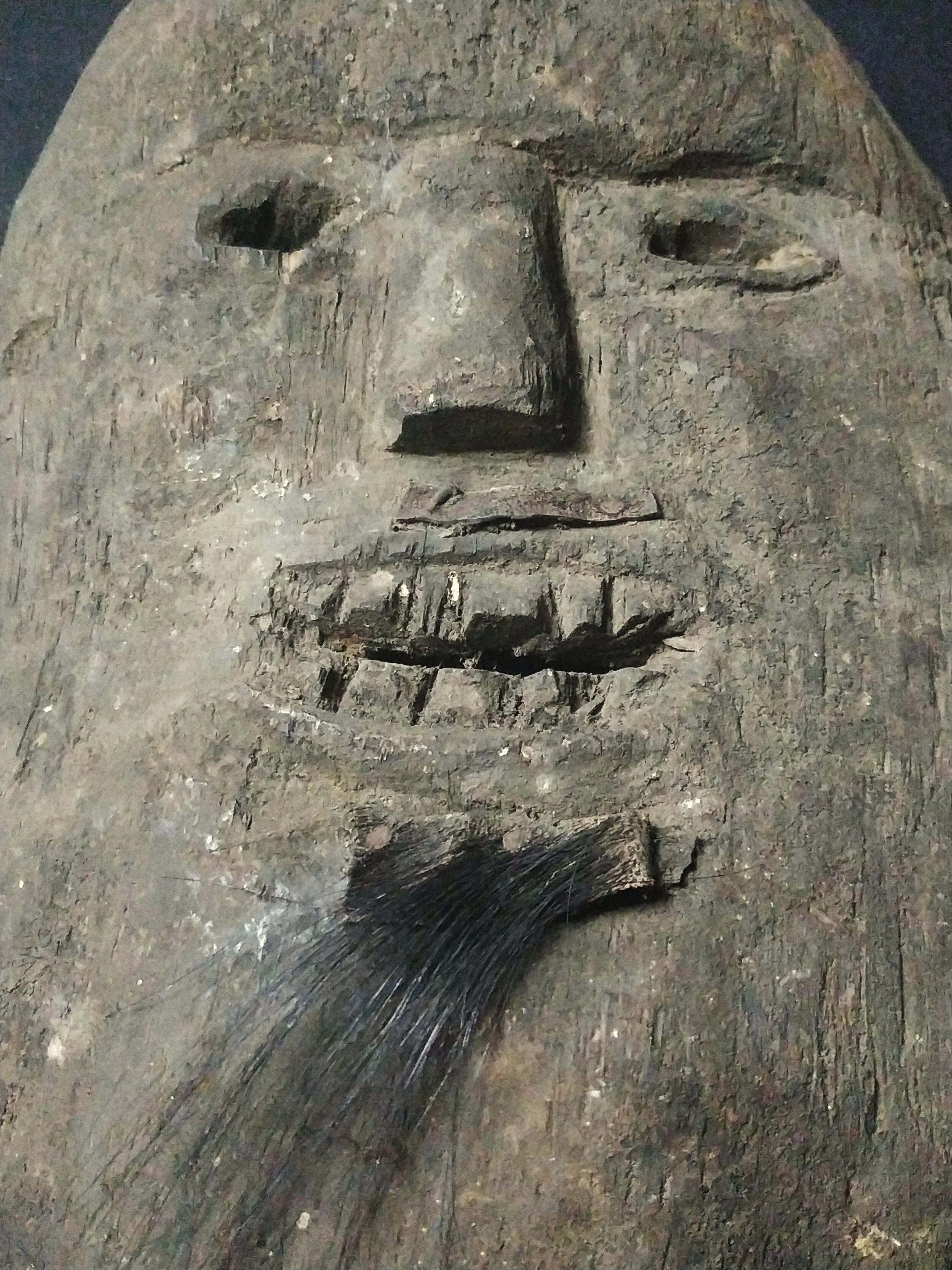 timor mask with beard