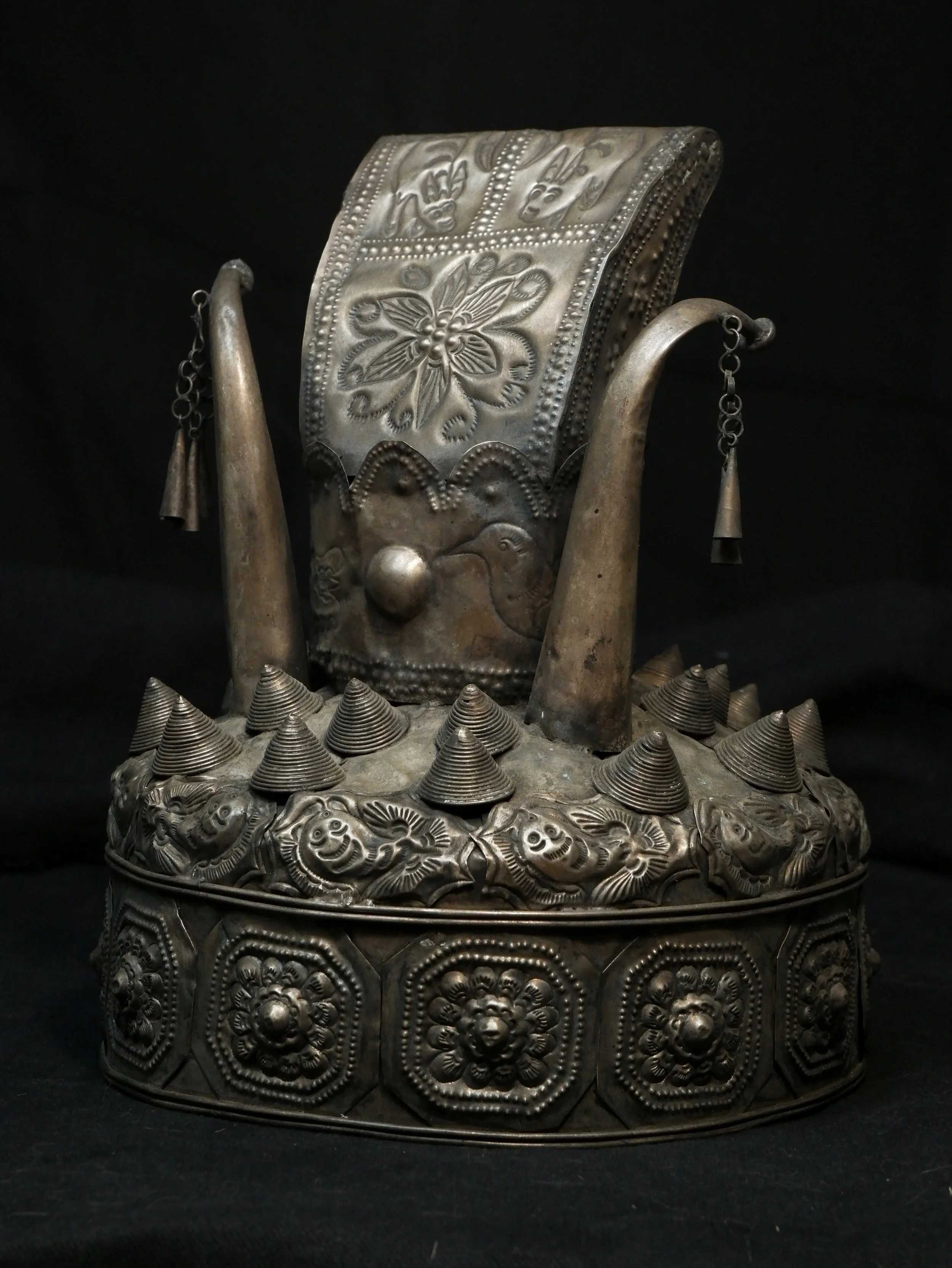 Antique Miao Silver headdress