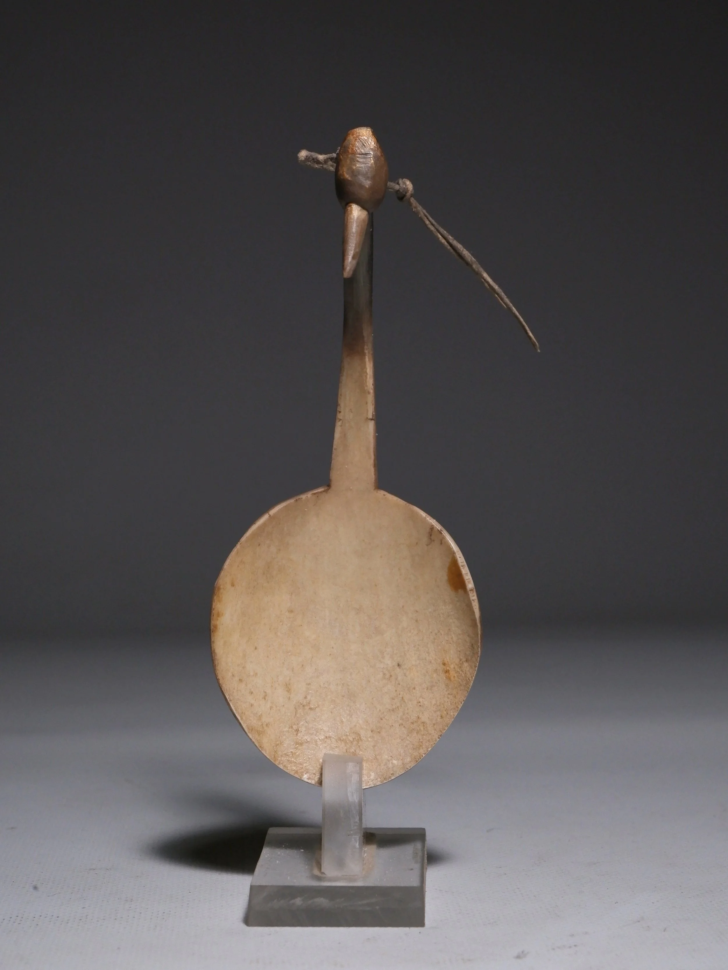 Antique lakota zoomorphic spoon Native American