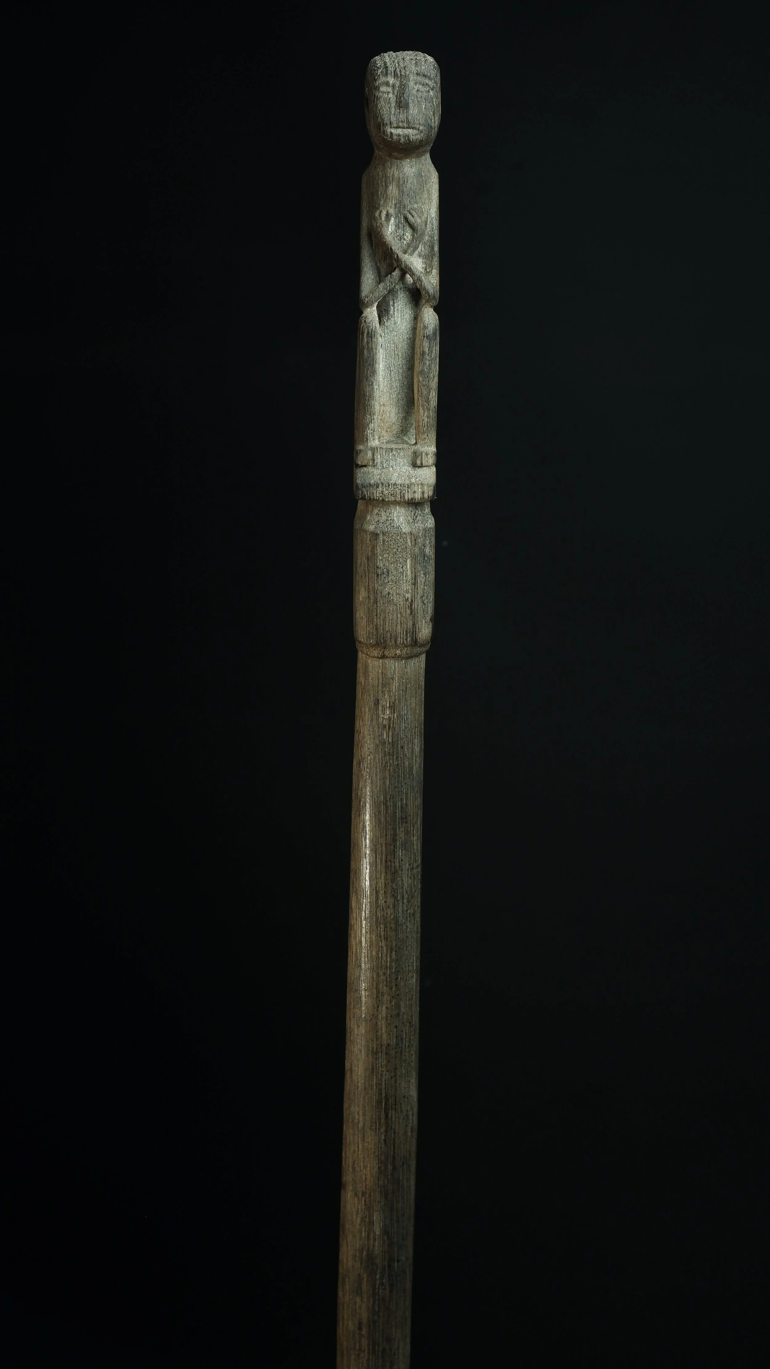 Antique Dayak rice stick tugal padi Borneo art.JPG