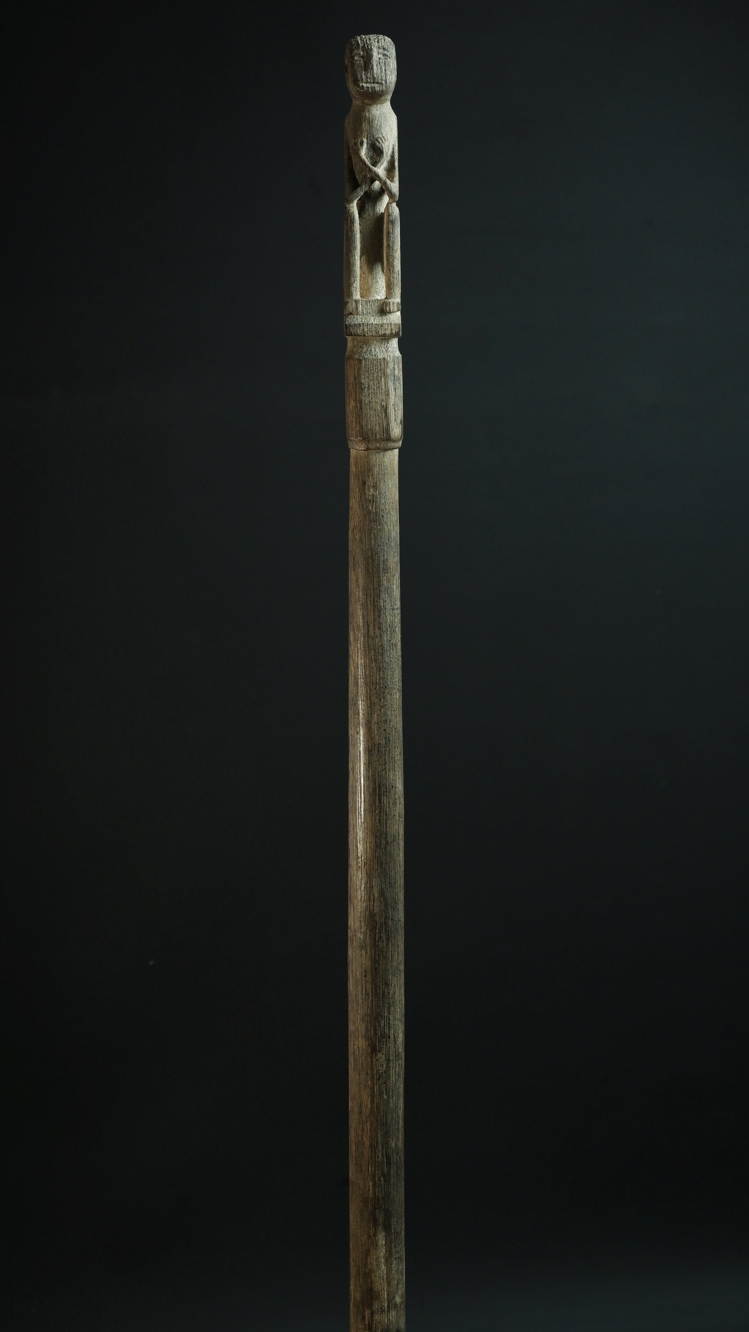 Antique Dayak rice stick Borneo artifact