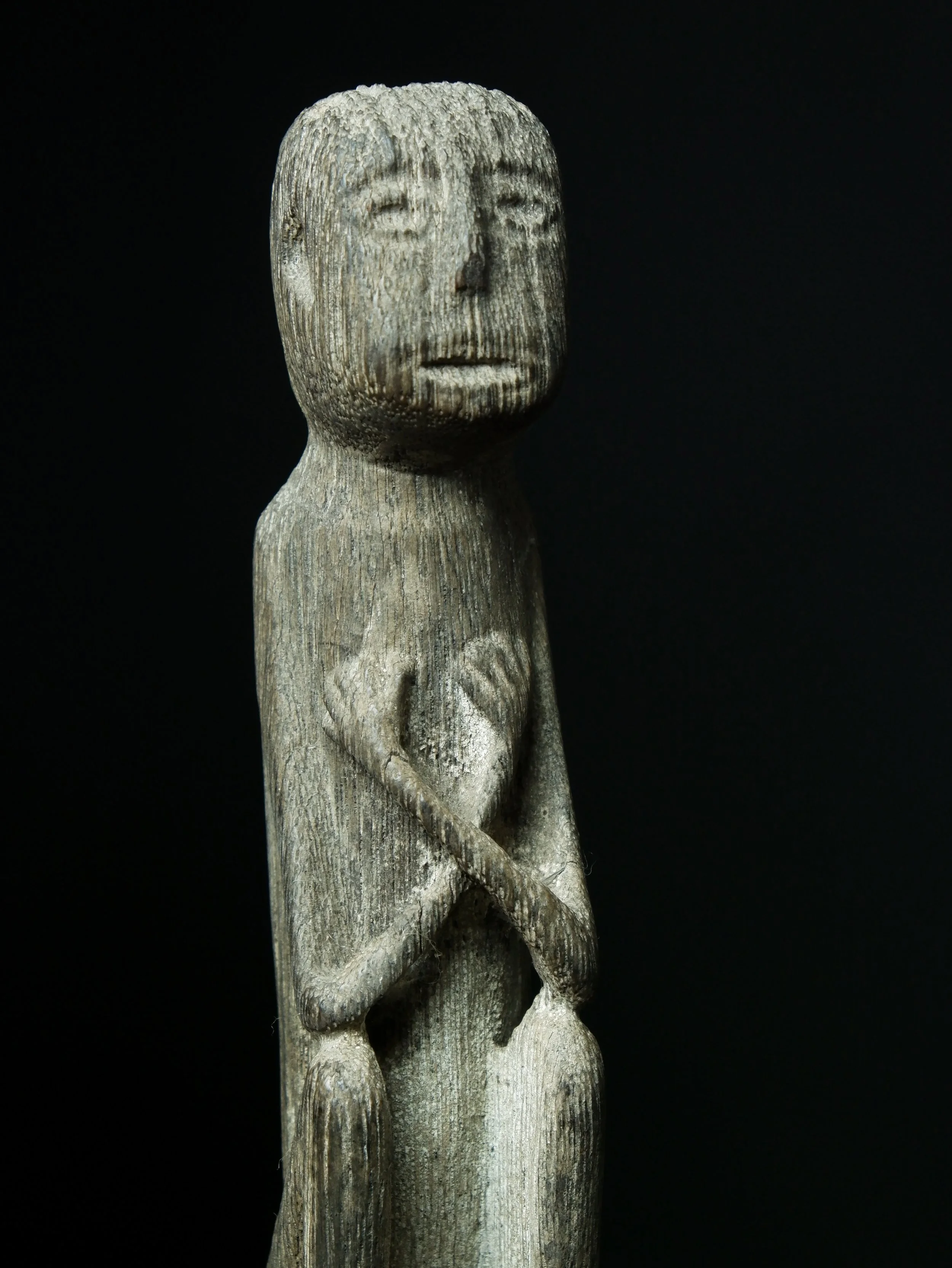 Antiuque Dayak rice stick Borneo art