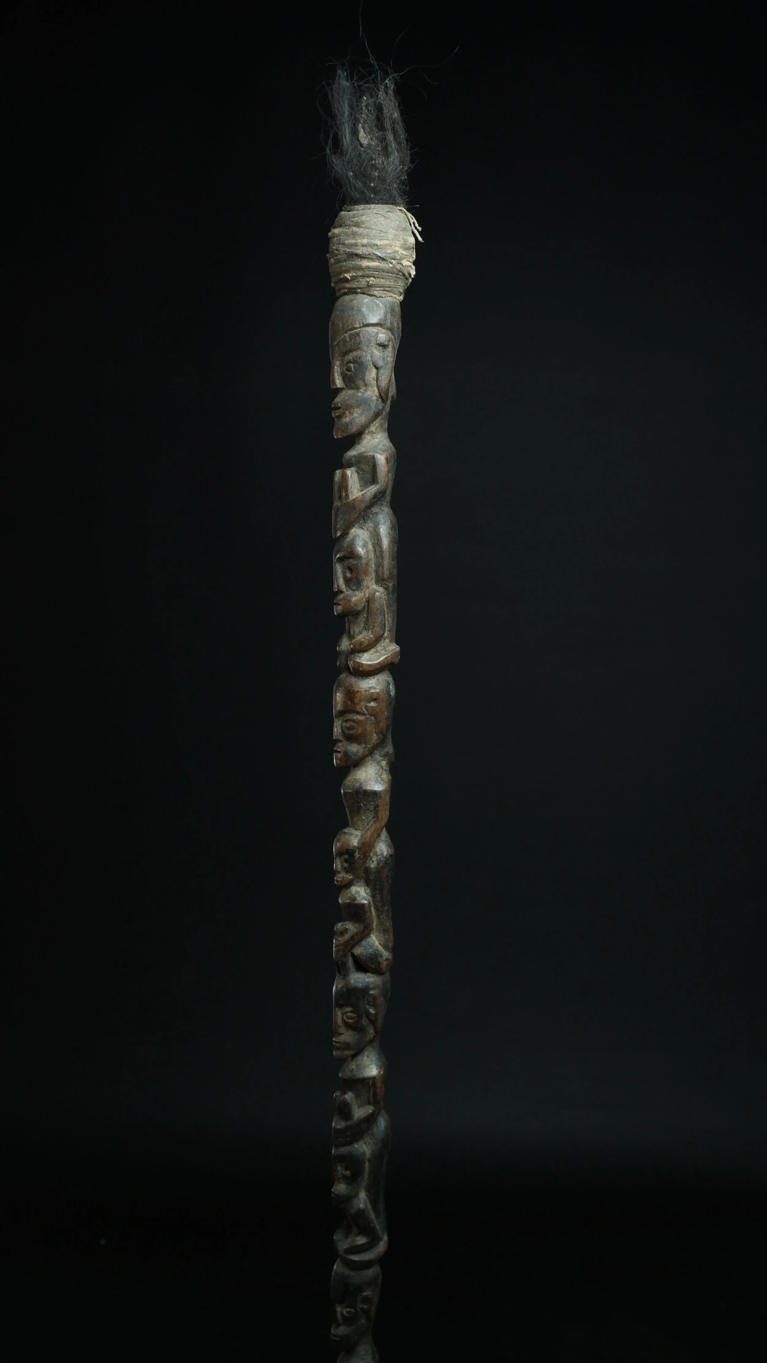 Antique Toba batak shaman staff tunggal panaluan