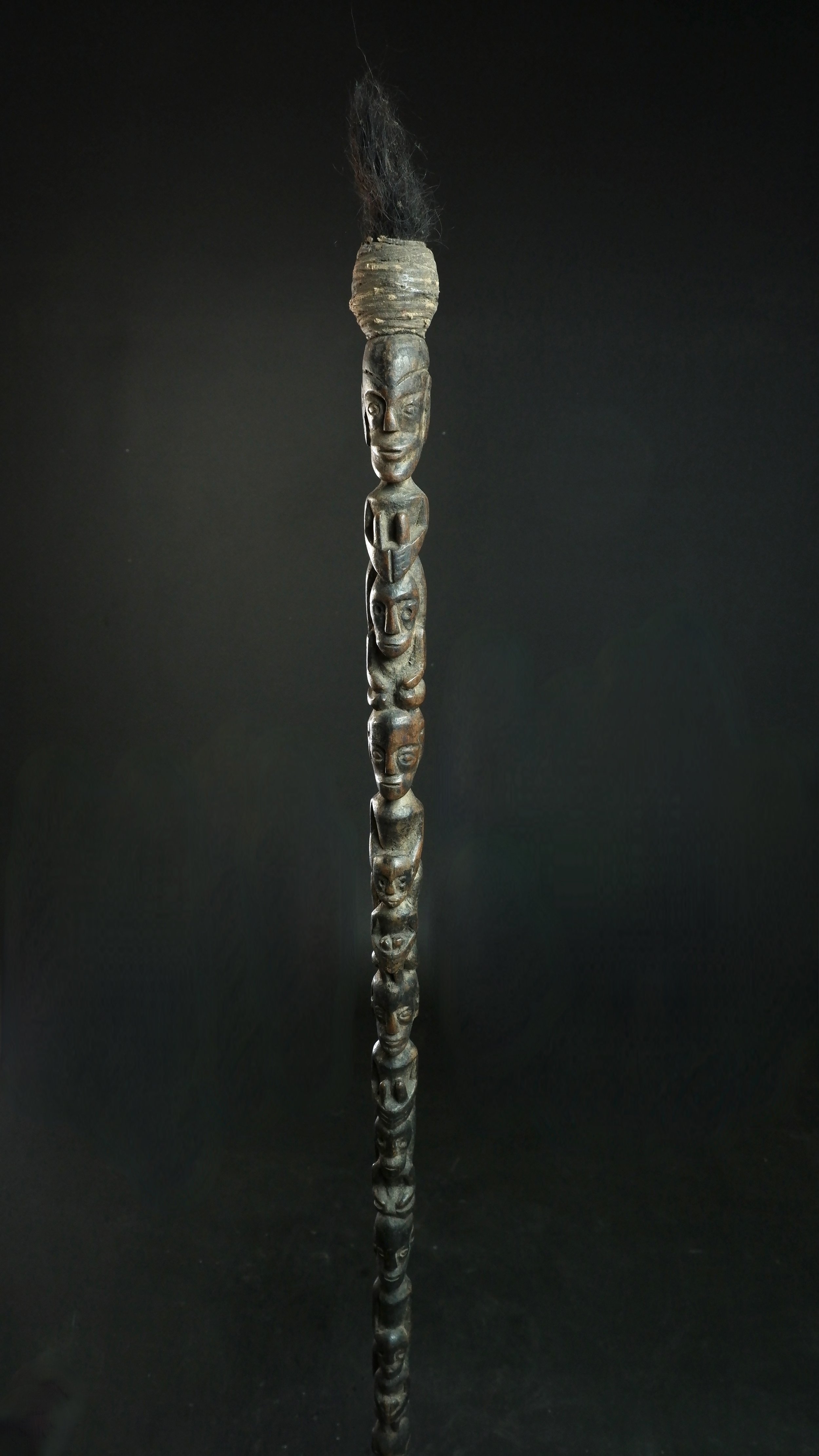 Antique Toba batak shaman staff tunggal panaluan