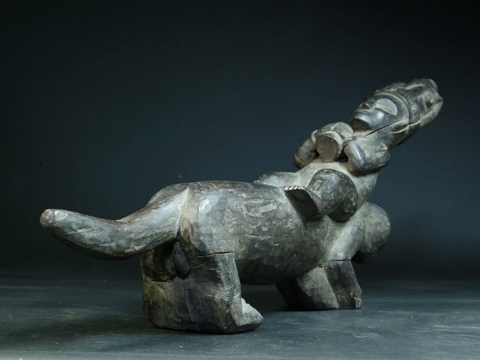 Antique Carved Nias Coconut Scraper Statue7.jpeg