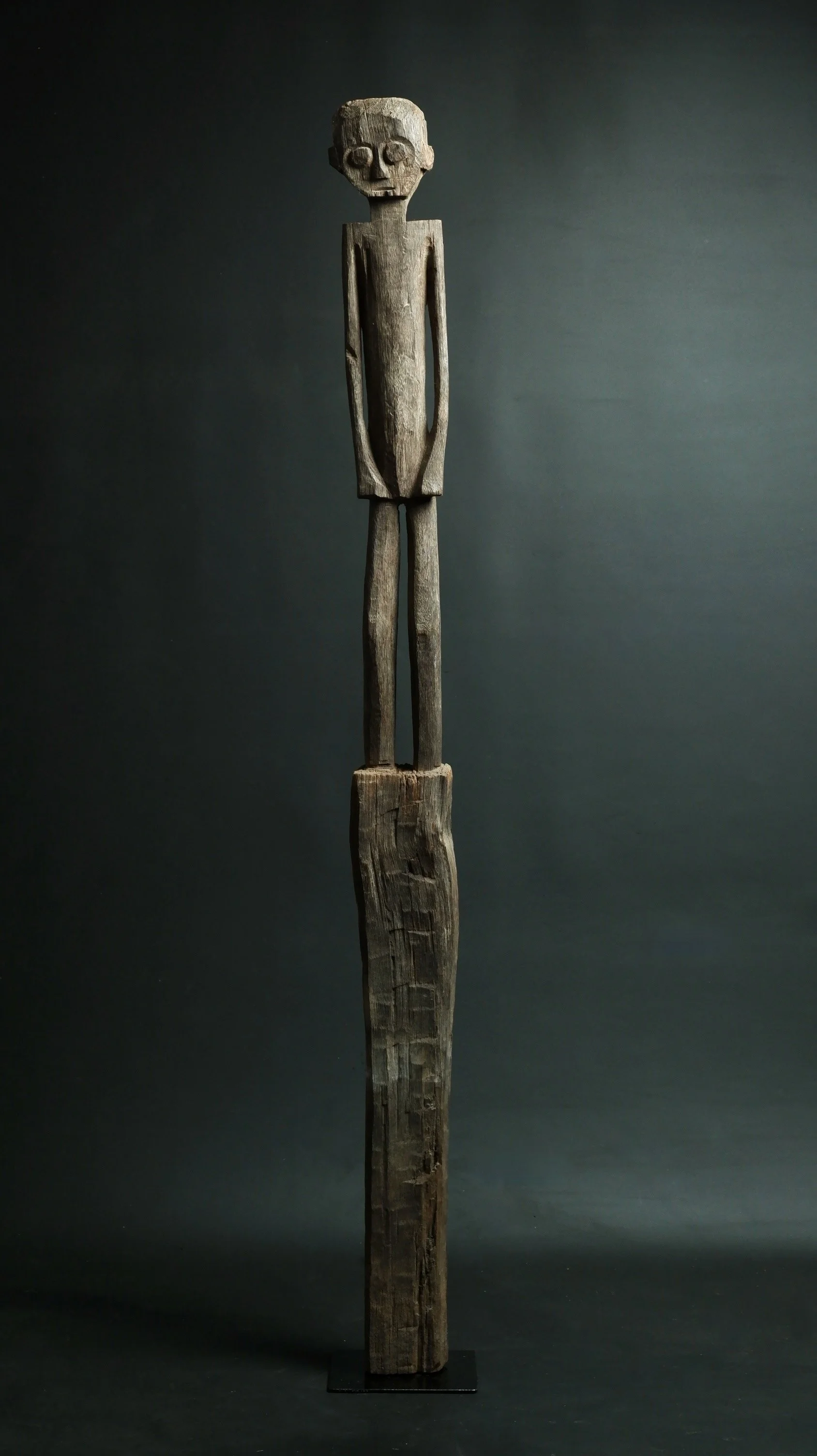 ANCESTOR FIGURE DAYAK BORNEO HAMPATONG IRONWOOD STATUE CARVING OCEANIC ART