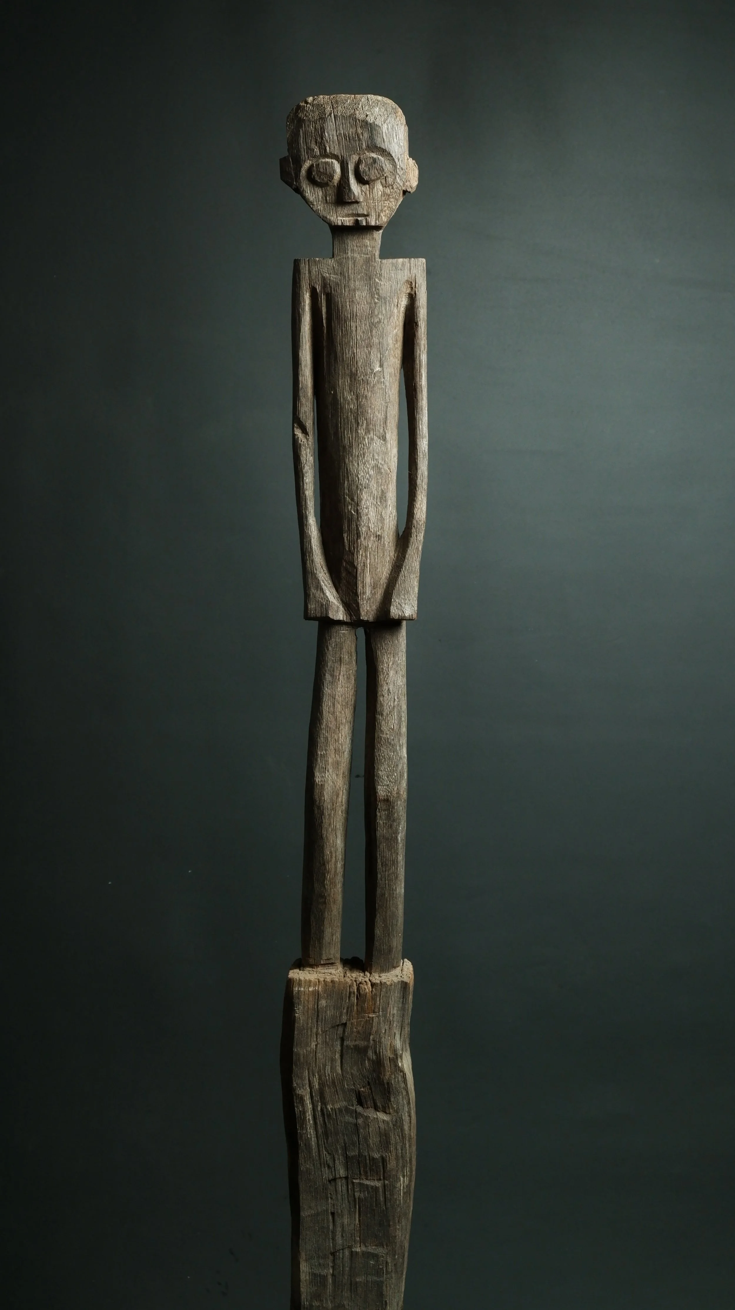 ANCESTOR FIGURE DAYAK BORNEO HAMPATONG IRONWOOD STATUE CARVING OCEANIC ART