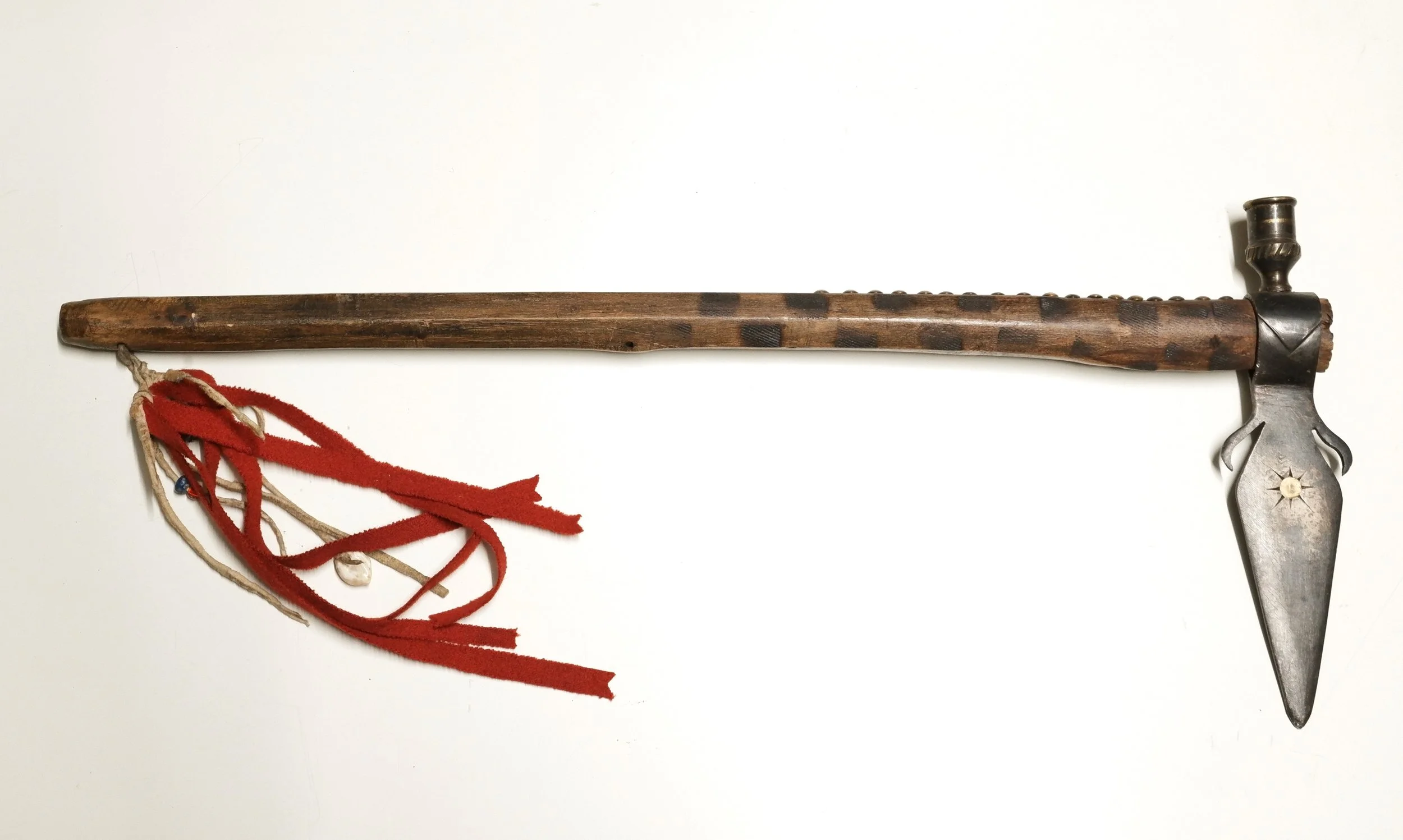 Antique Native American spontoon pipe tomahawk