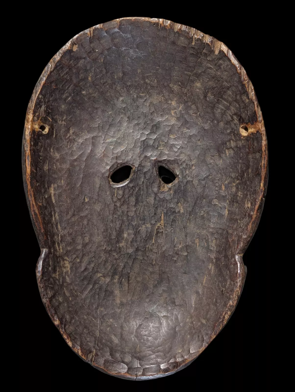 Sciamanic Dayak Mask - Kenyah/Kayan, Borneo BACK -Indonesia #tribal oceanic wood