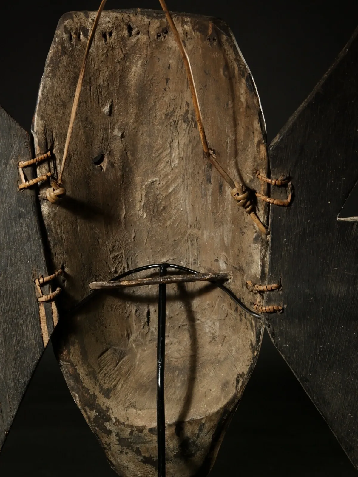 Udoq Dance Mask - mirror eyes- DAYAK - BORNEO, #Udog OCEANIC ARTIFACT BACK .jpg