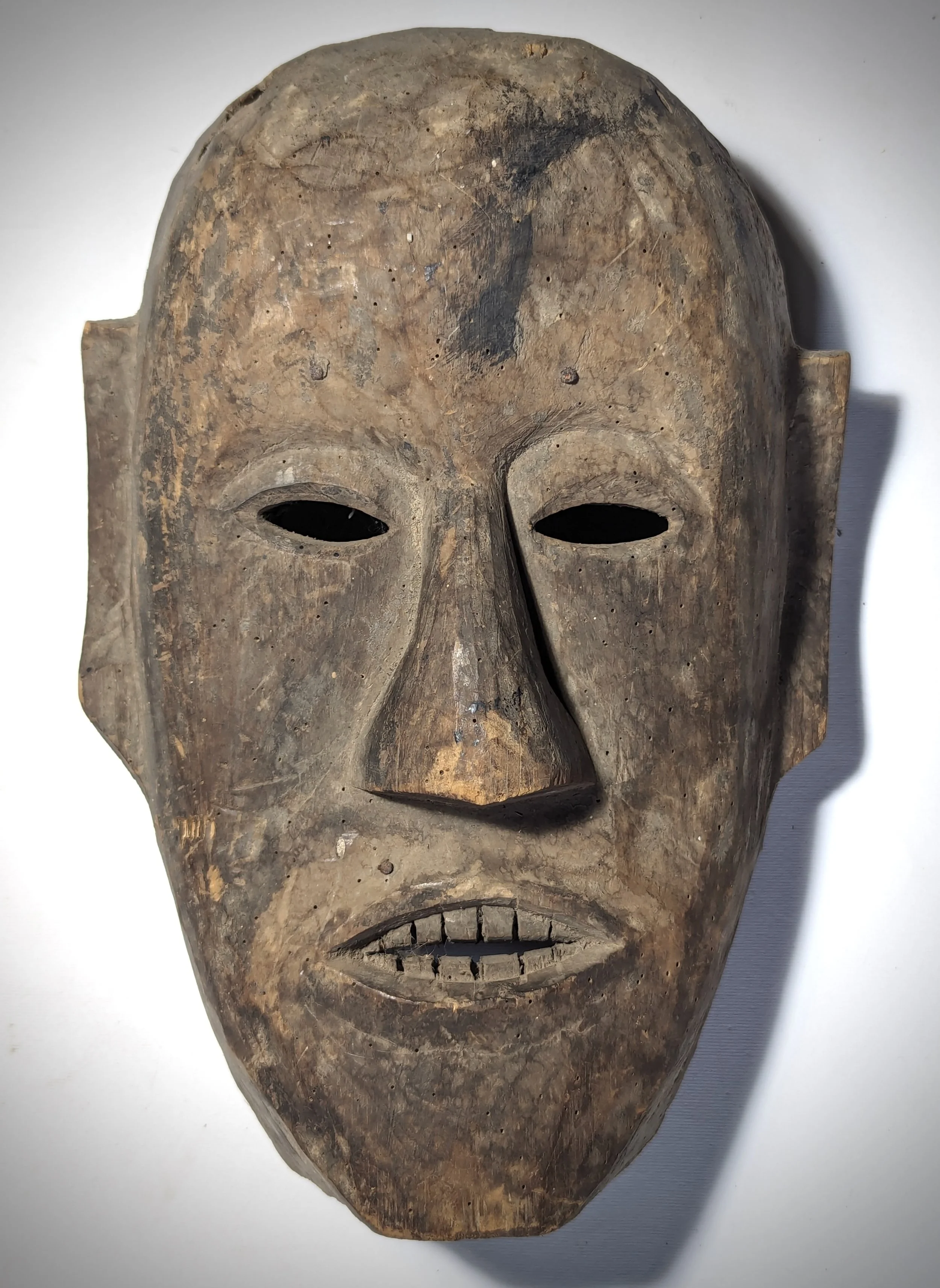 Old Large Shaman Dayak Mask   -  Borneo - Indonesia
