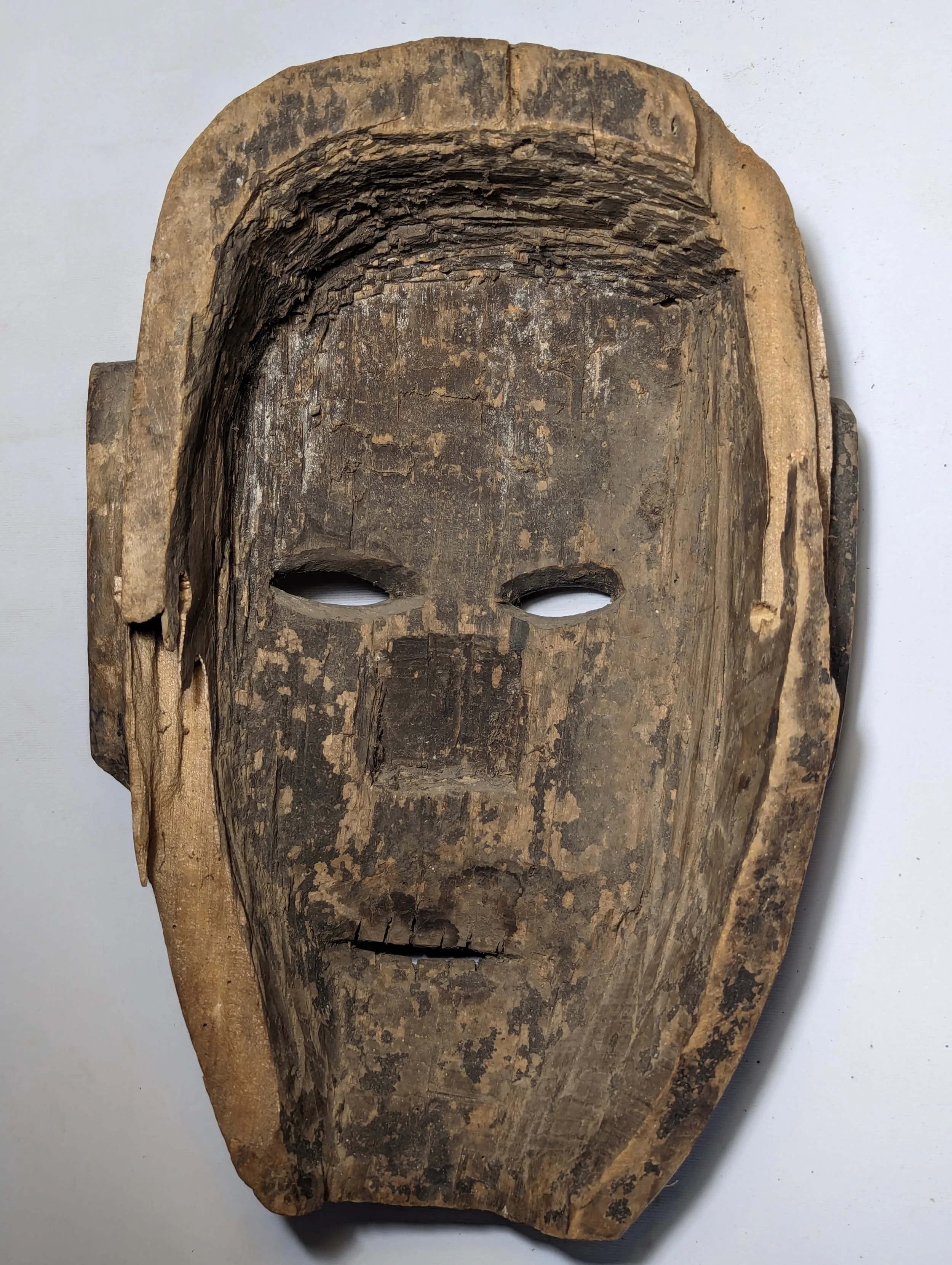Old Large Shaman Dayak Mask - Borneo - Indonesia back
