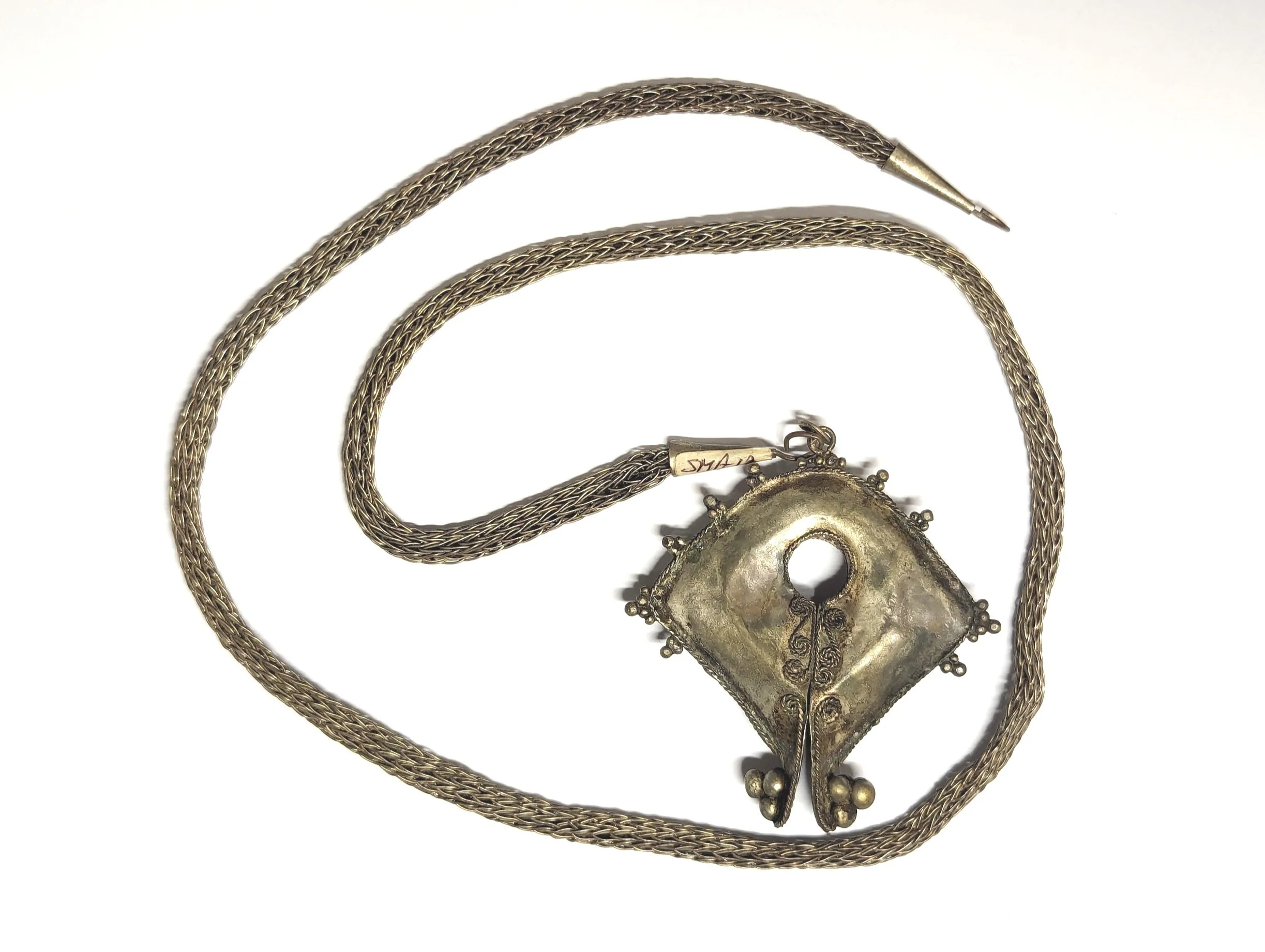 Antique heirloom sumba necklace mamuli silver jewelry indonesiaetal