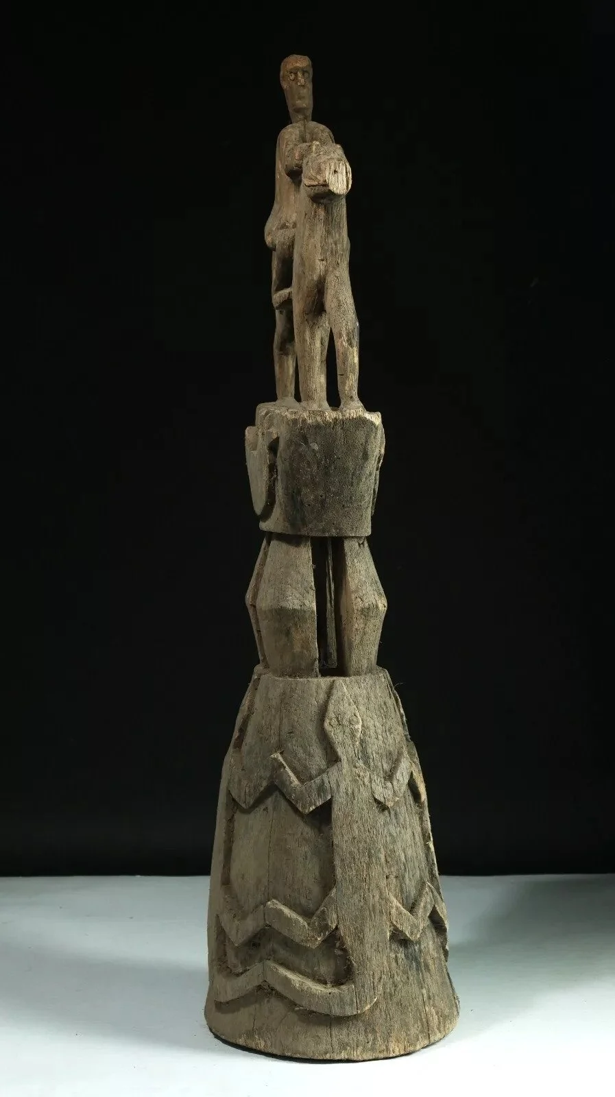 Rooftop Wood Carving Horse and Rider - West Timor — Magellan Art Gallery