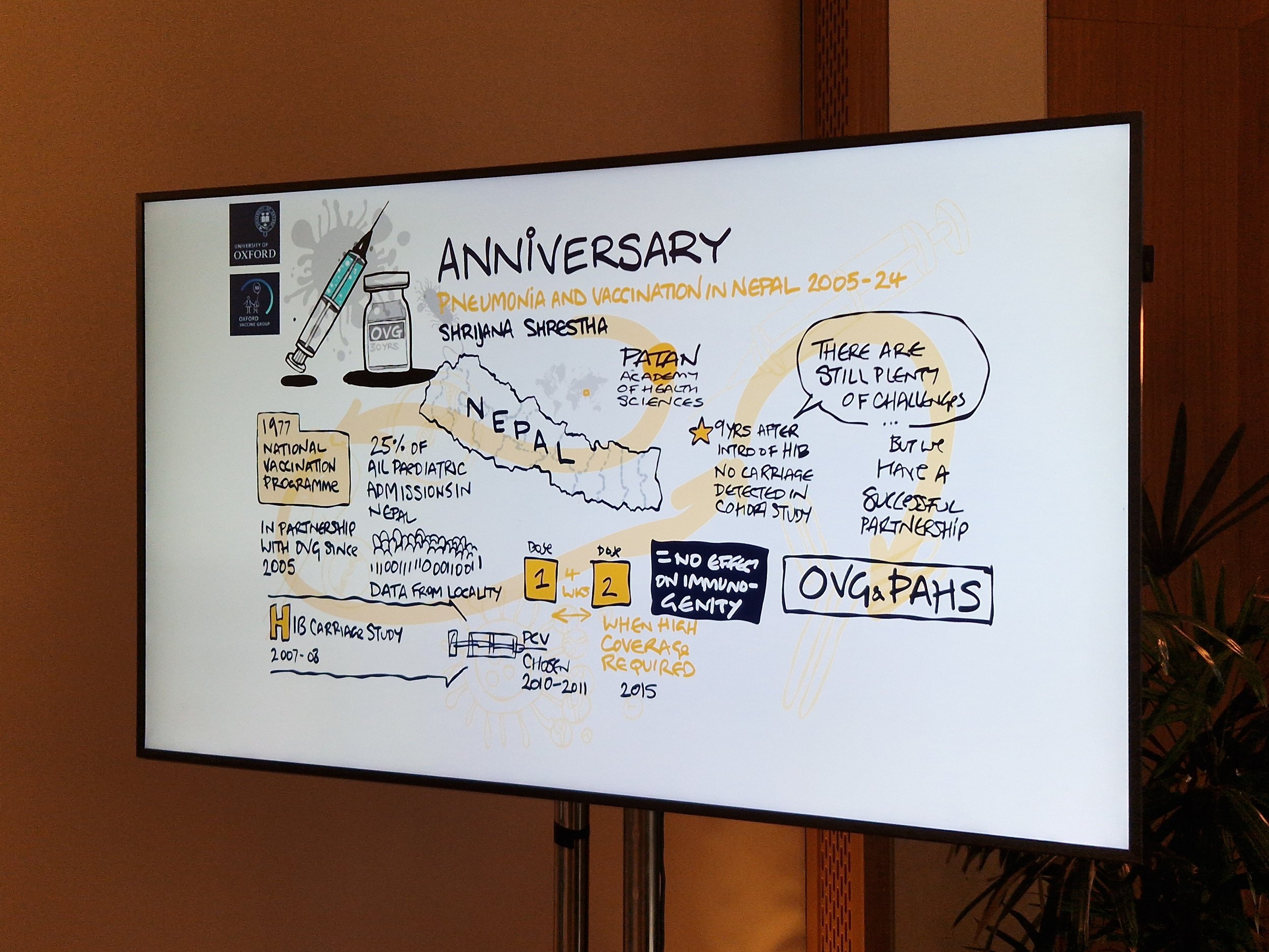 Prestigious one day Digital In the Moment graphic recording 30th Anniversary in 2024.