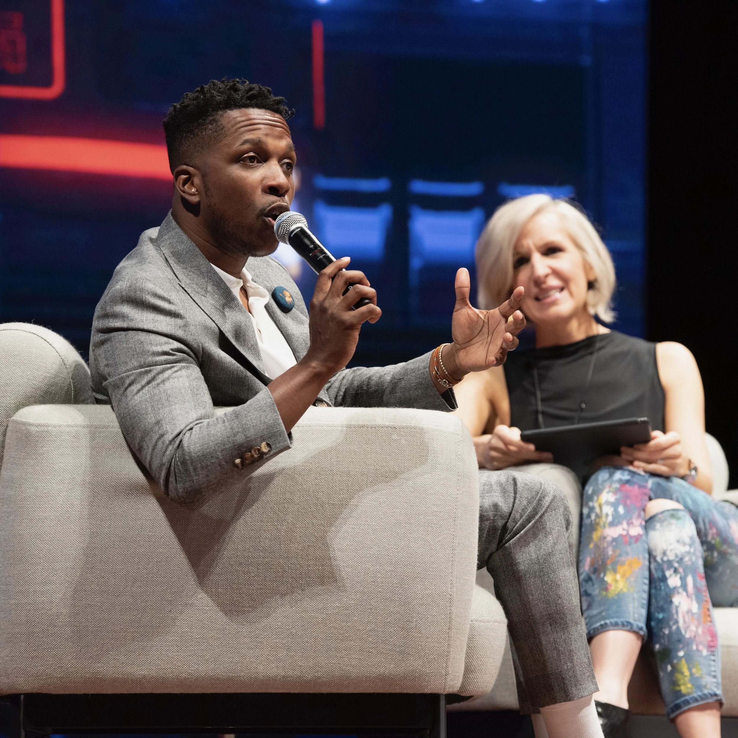 Leslie Odom and Susan.jpg