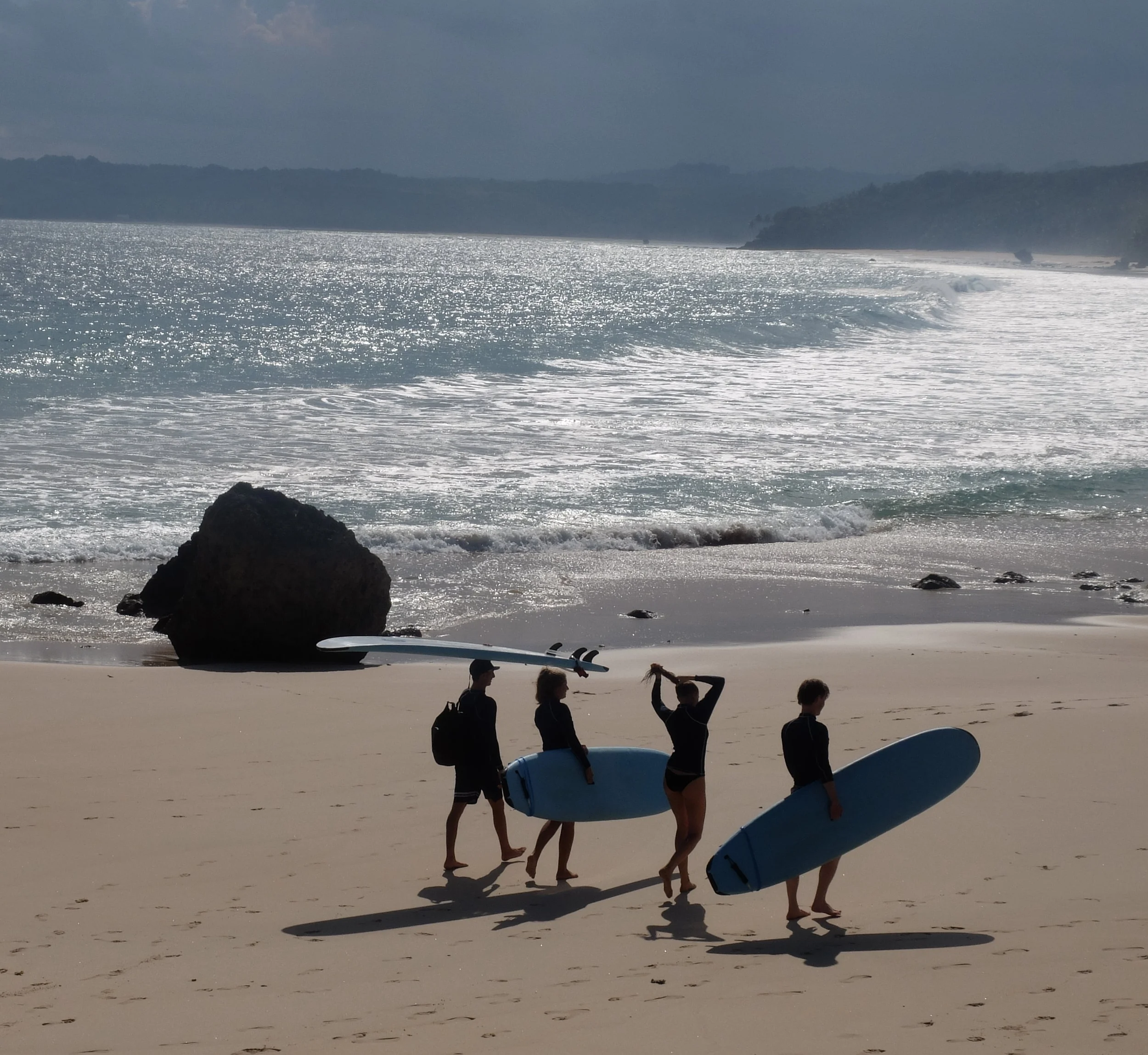 Surf time on Sumba Island at Nihiwatu, Indonesia