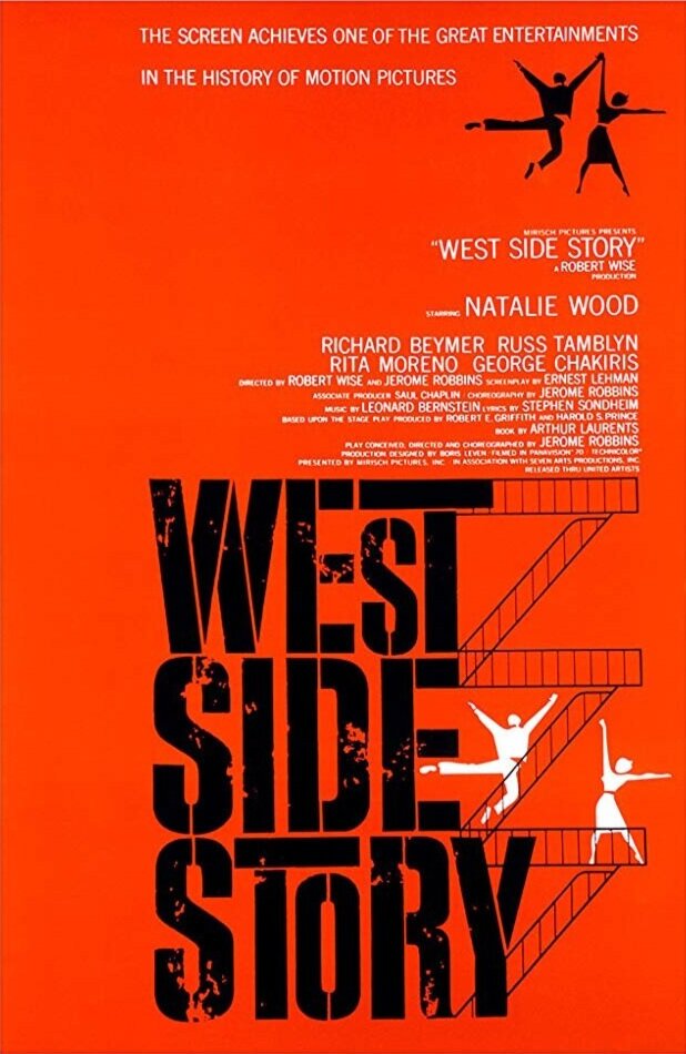 Movie Cinema Poster Restored Film Art WEST SIDE STORY 1961 Leonard Bernstein