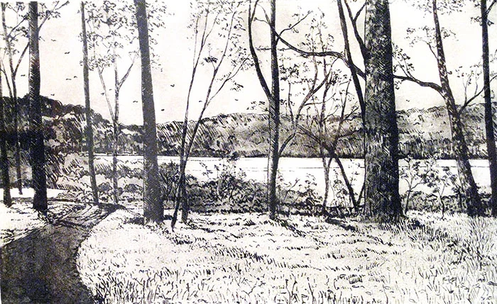 Lakeside (intaglio, 9x15.5)