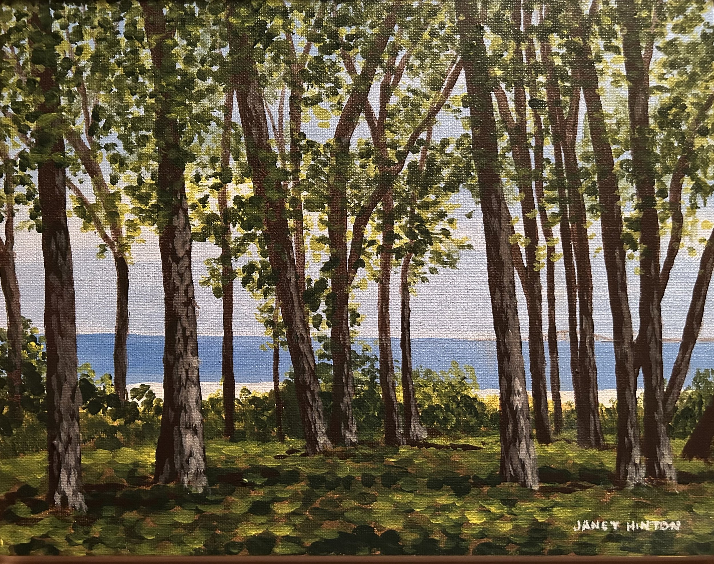 View from Blue Heron Park, Dauphin Island (11×14)