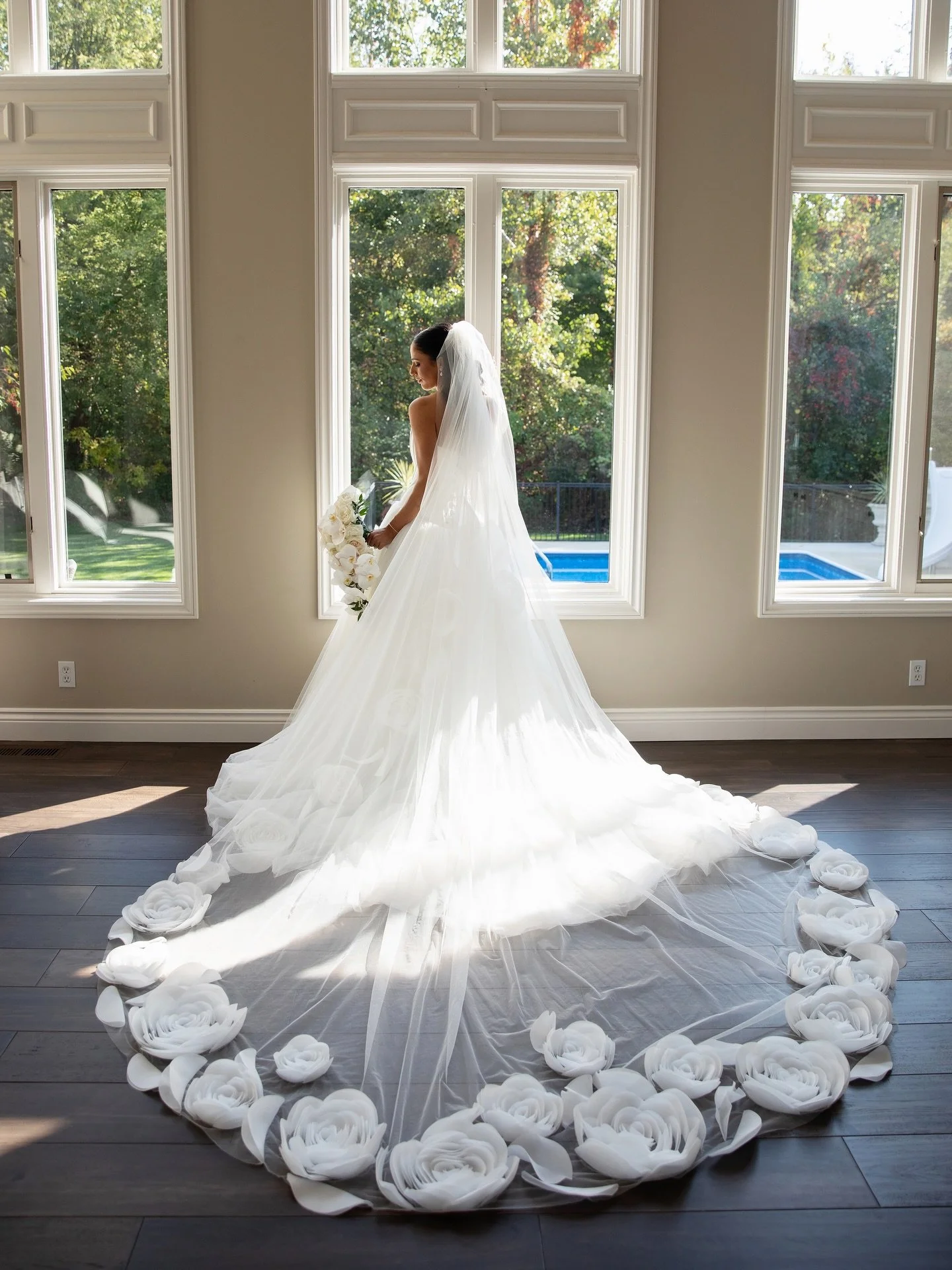 Angela &amp; Marco 🤍 
&bull;
Piera had TWO grandsons get married in 2025! Marco &amp; Angela were married in October and had the most beautiful day! Angela wore a stunning gown by Justin Alexander Signature &amp; a show-stopping Pronovias veil 🤍 I 