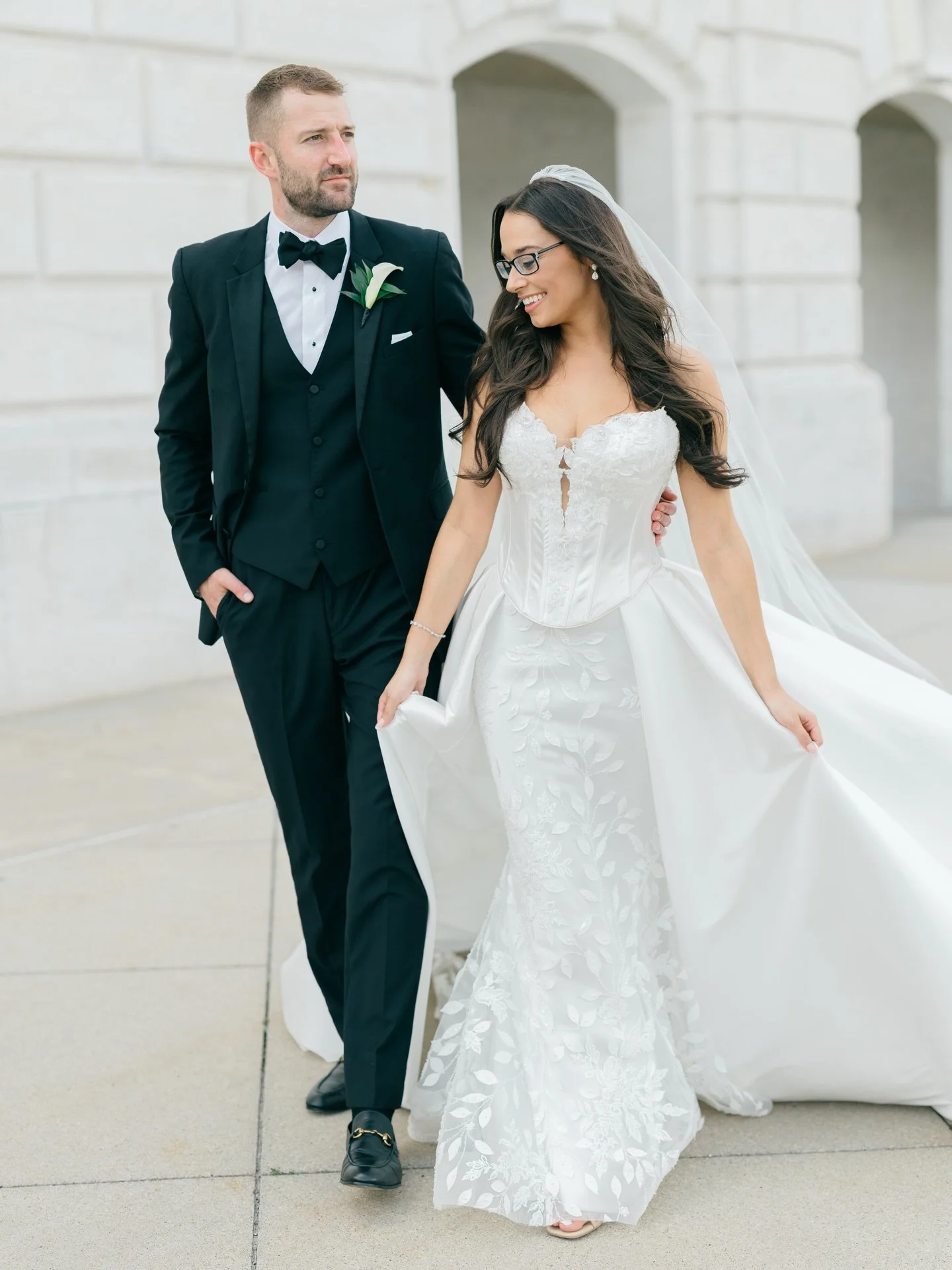 Vittorio &amp; Rachael 🤍 
&bull;
Piera had two grandsons get married in 2025 🤍 Vittorio and Rachael were married in August and their reception was at Meadowbrook 🤍
&bull;
&bull;
Photos: @melannephotography 
Dress: @eveofmilady 
Overskirt &amp; Vei