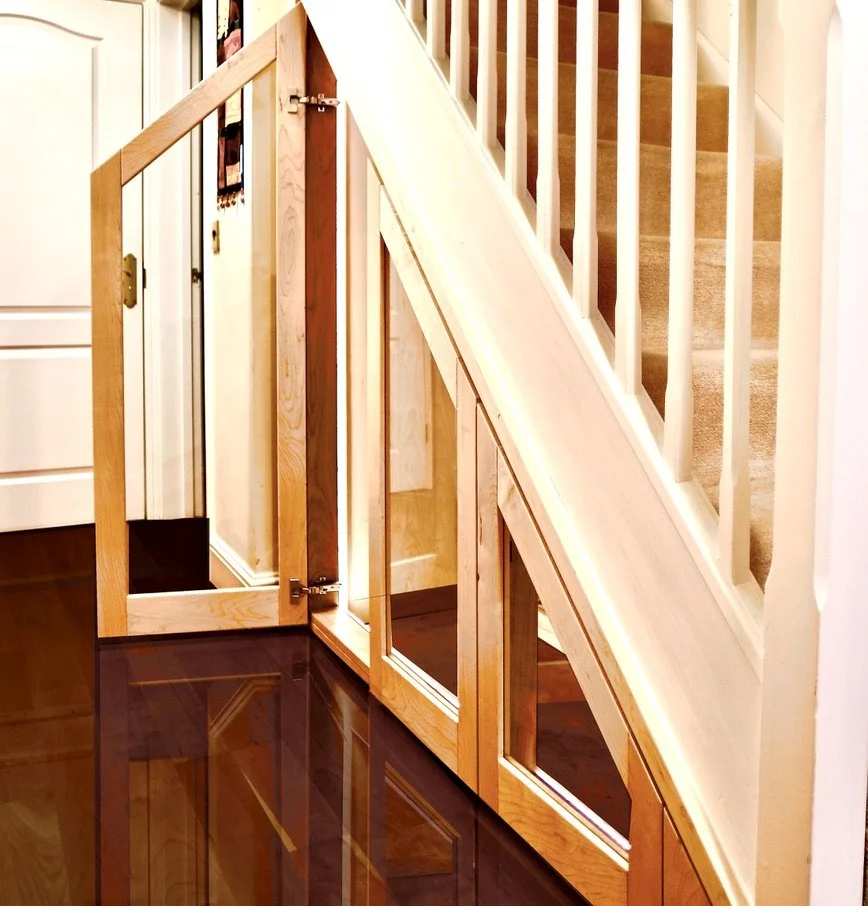 maple-glass-display-cabinet-under-stairs.jpg