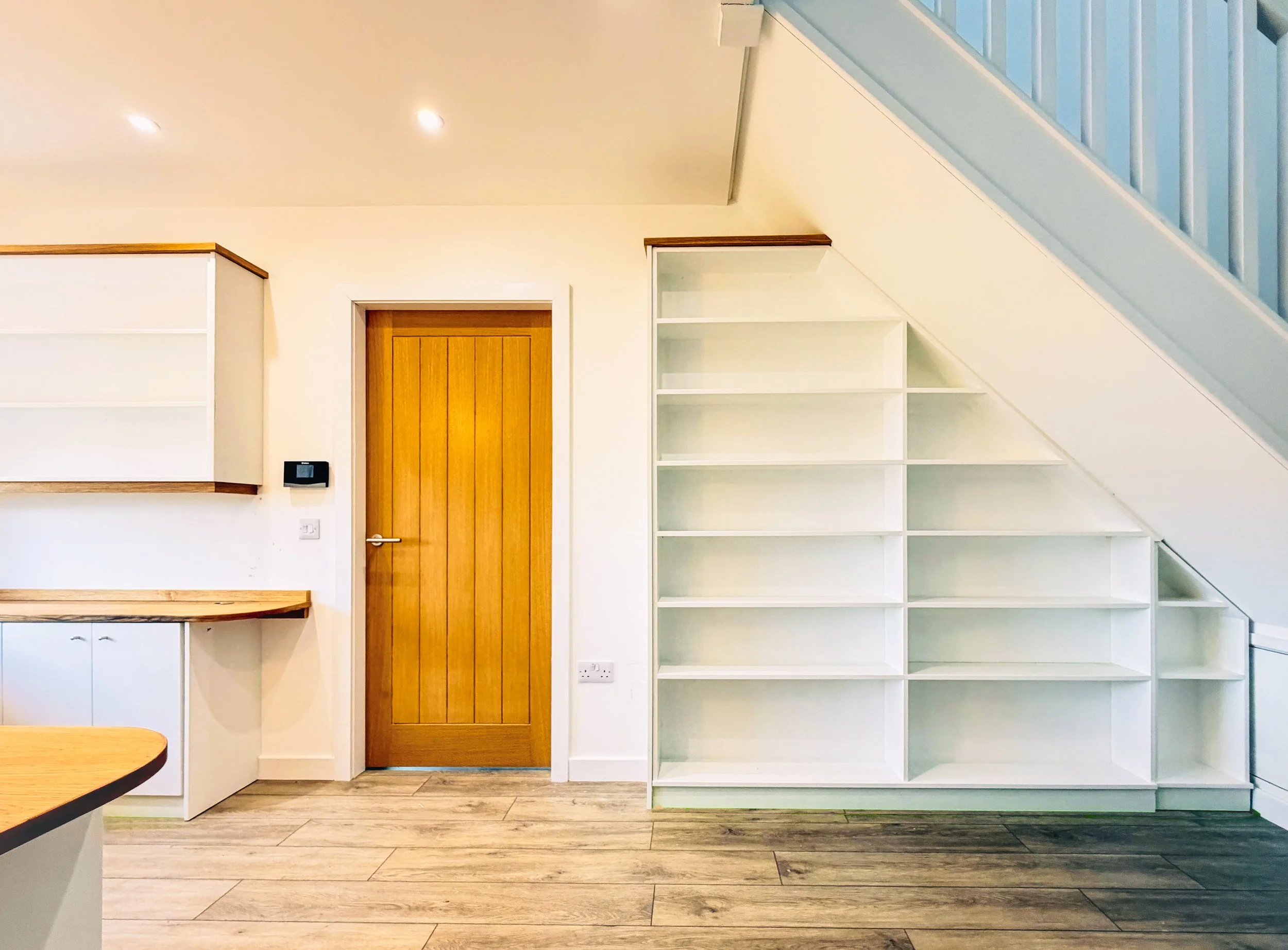 Under-Stair Library and Storage