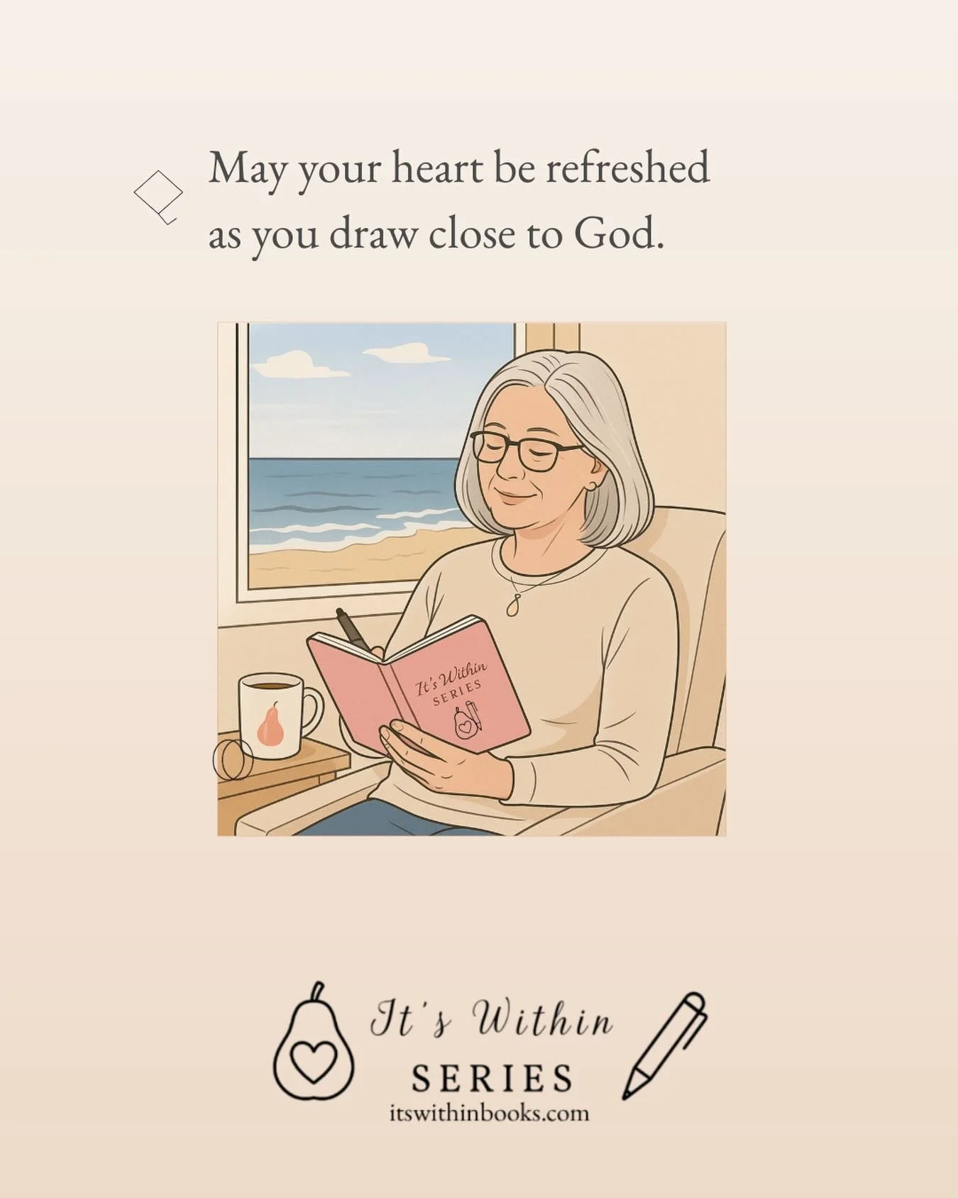 Where love dwells, joy awakens. This final tile marks the beginning of something new &mdash; a devotional space shaped by gentleness, Scripture, and the quiet work of the Spirit within.
Rooted in Galatians 5:22&ndash;23, It&rsquo;s Within is a calm c