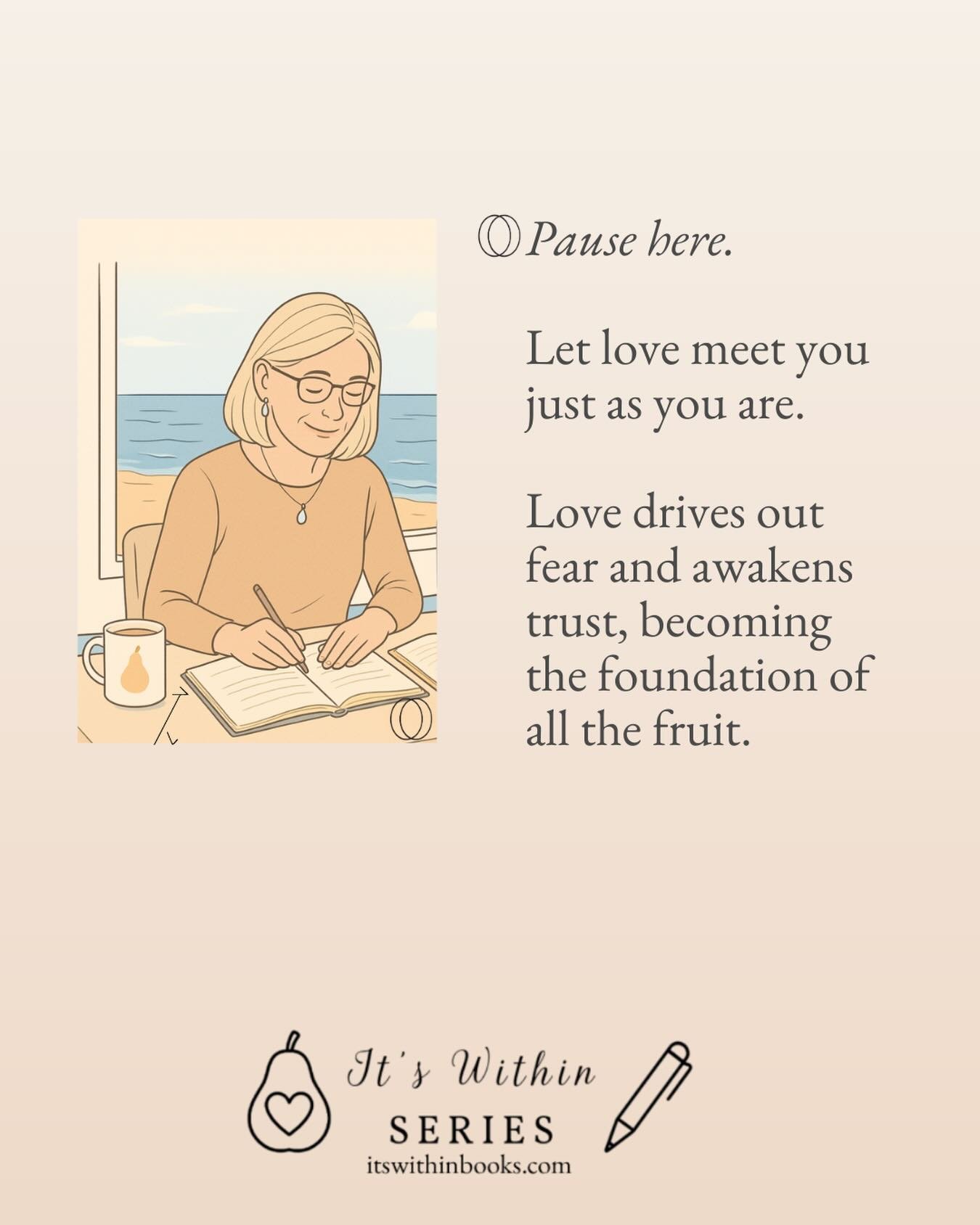 Each day in It&rsquo;s Within: Fruit of the Spirit offers a small, steady rhythm: a centering thought, a quiet reflection, and space to notice God&rsquo;s presence in the ordinary.
Inspired by Galatians 5:22&ndash;23, this devotional invites you to s