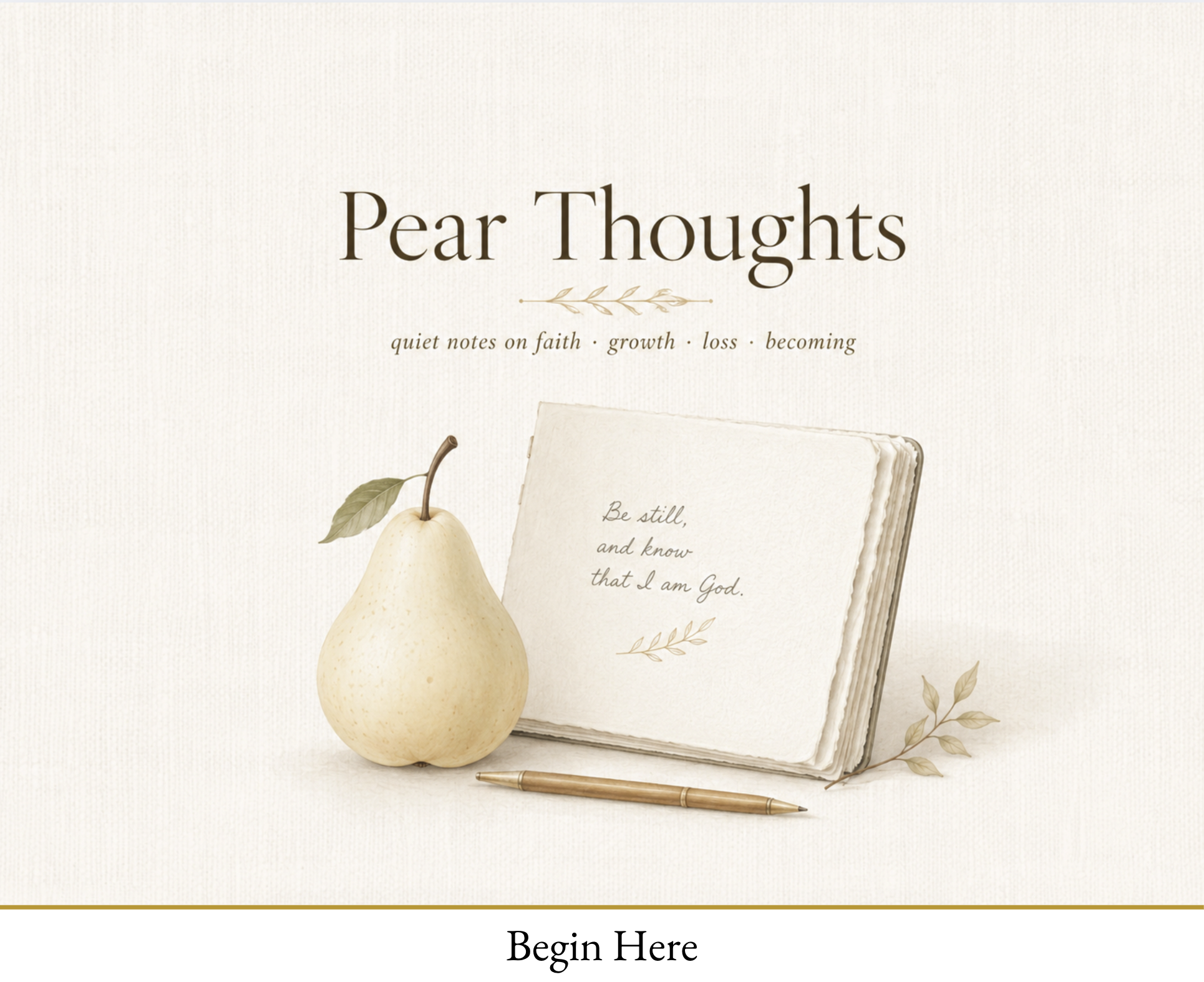 Welcome to Pear Thoughts