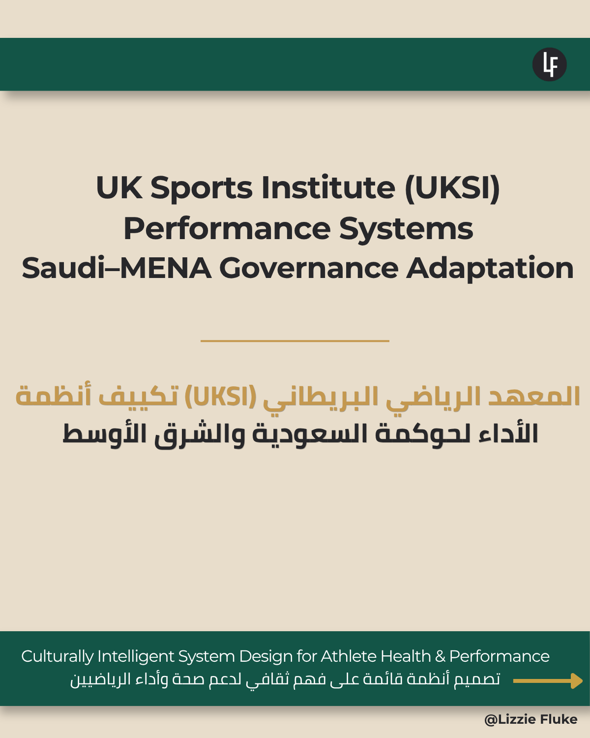 UK Sports Institute (UKSI) Performance Systems Saudi-MENA Governance Adaptation