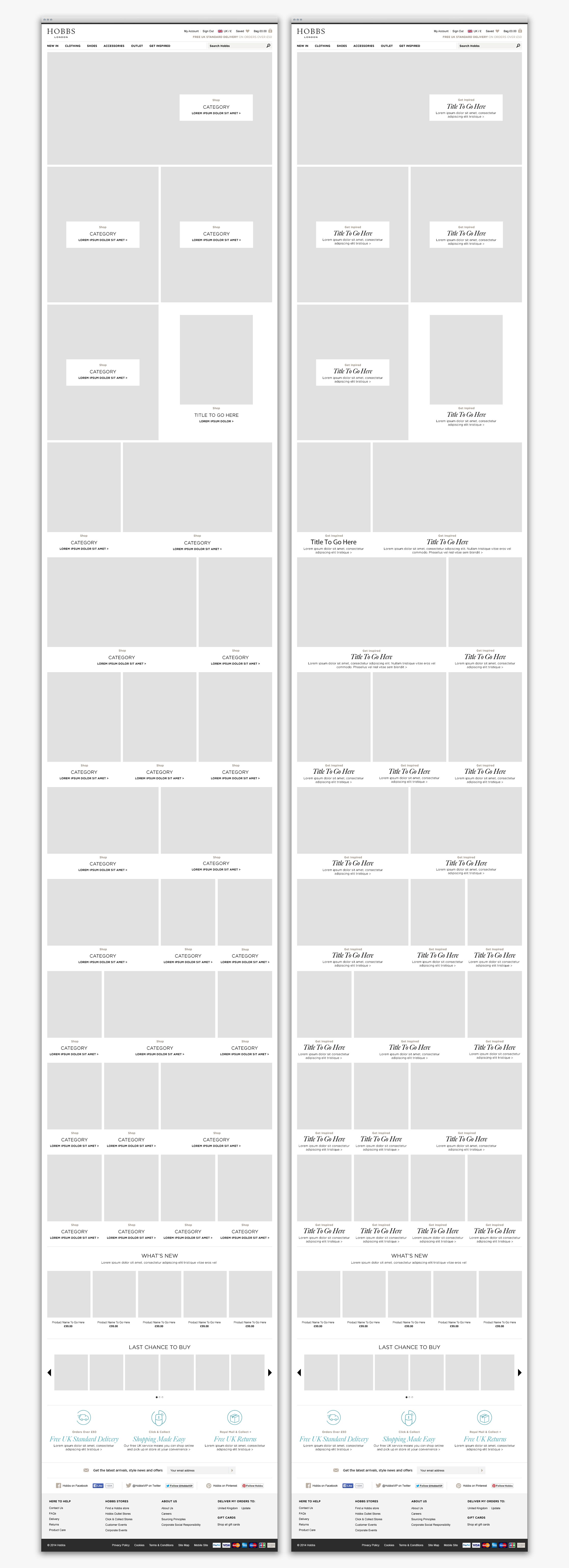 Home page – flexible content template (Desktop only)