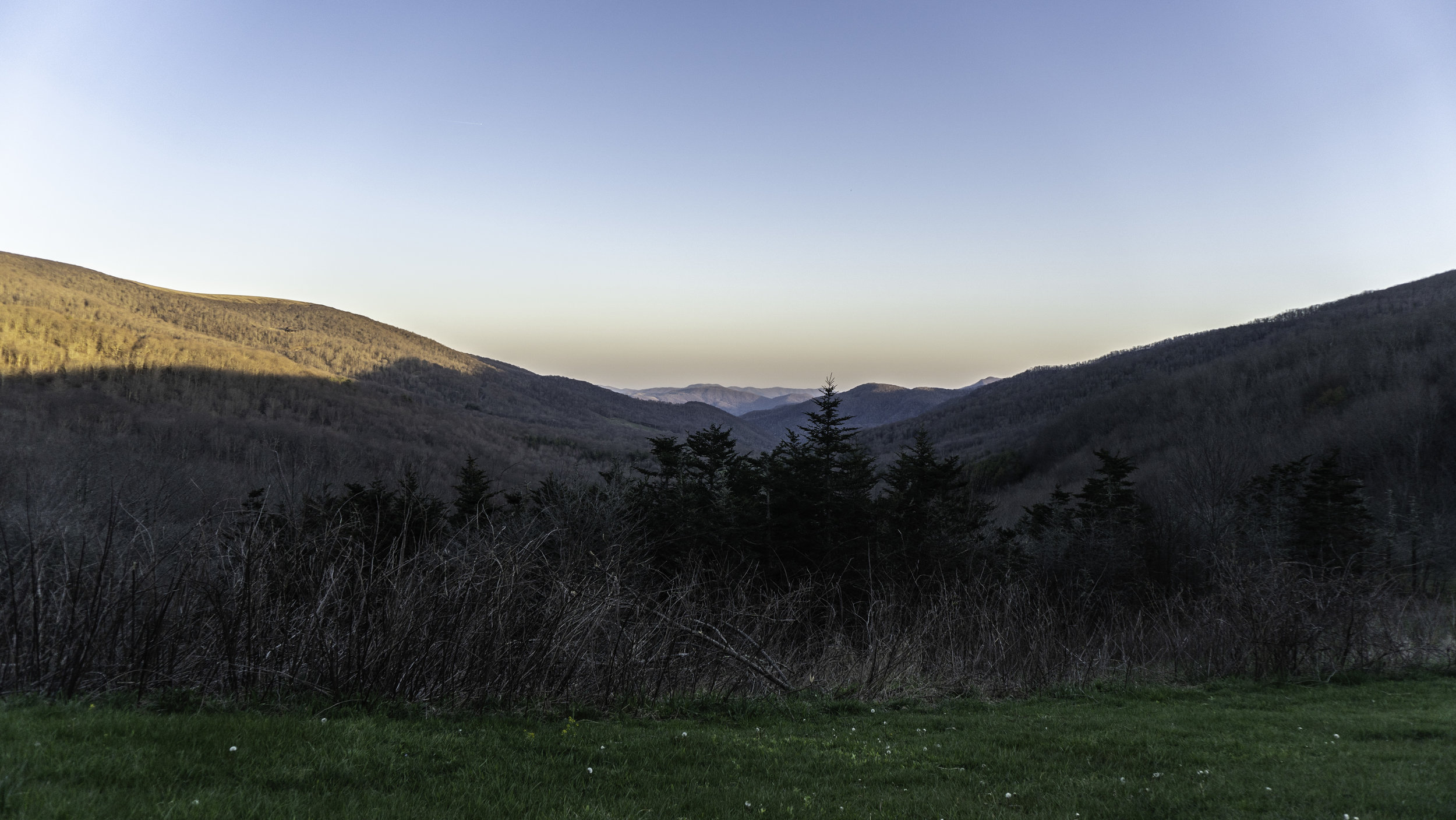  Evening view from “The Barn” - Overmountain Shelter 