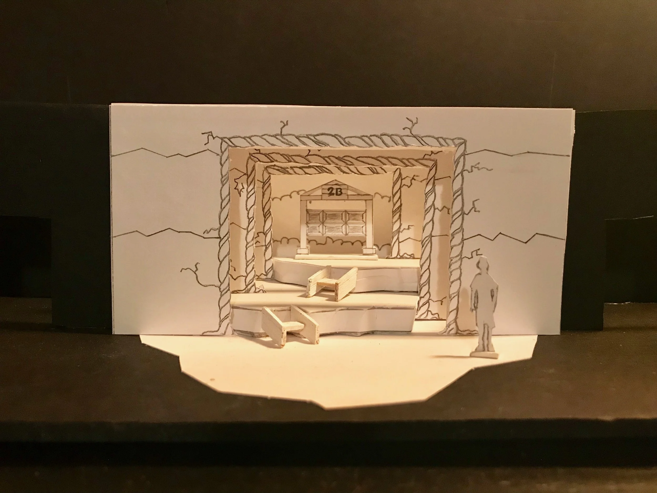  White Model for  Fantastic Mr. Fox  at Youth Theatre Northwest 