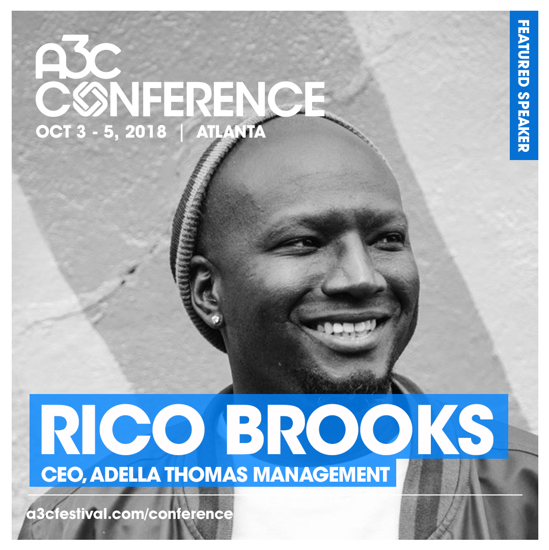 Rico Brooks will speak at this year's A3C's Festival & Conference