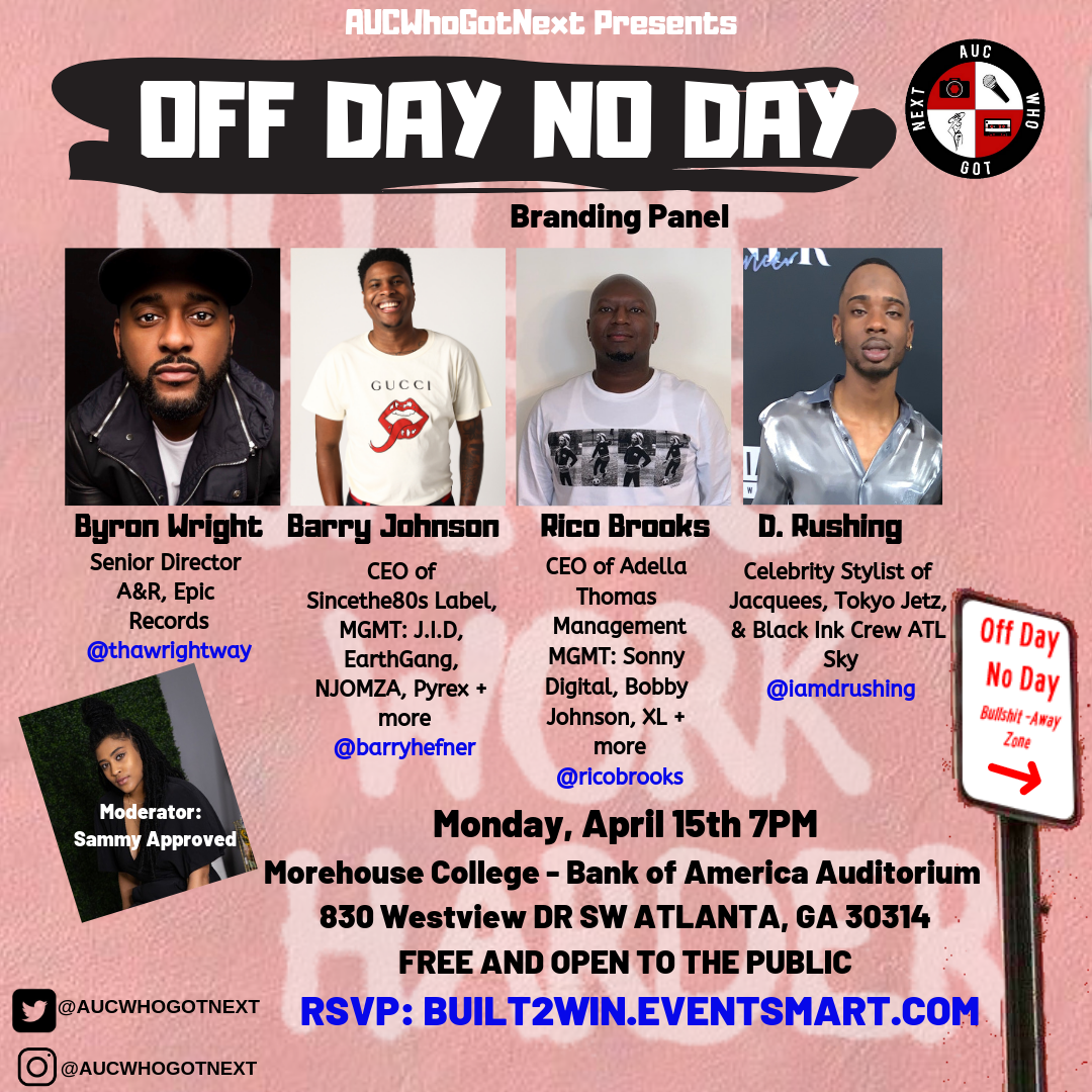 Don't Miss ATM CEO Rico Brooks at the "Off Day No Day" Branding Panel
