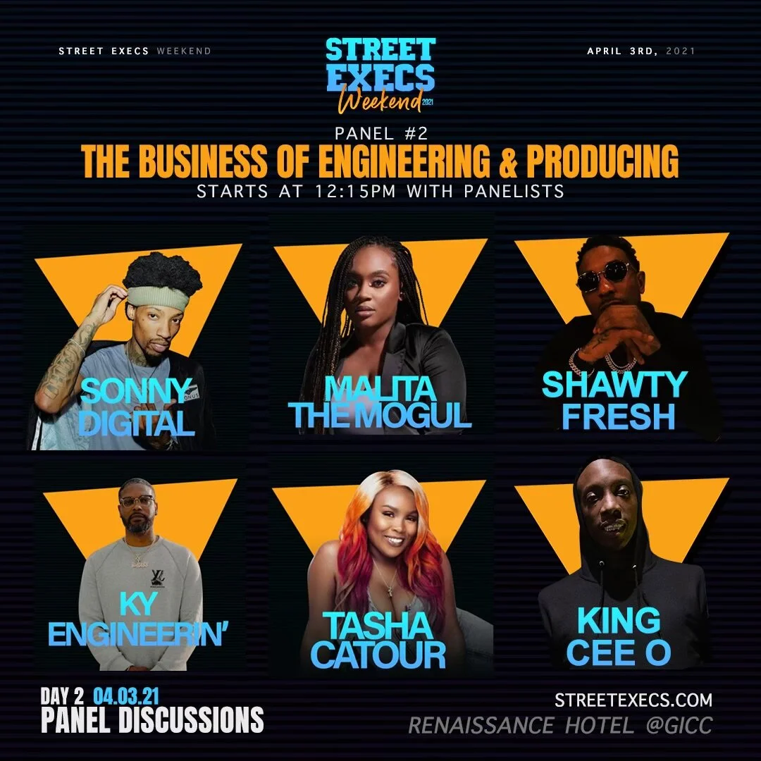 Tasha Catour Will be Speaking Live at the Street Execs Engineering &amp; Production Panel