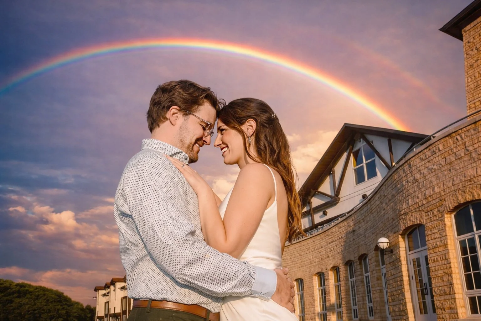 Omaha Wedding Photographer | Rainbow | Lied Lodge 