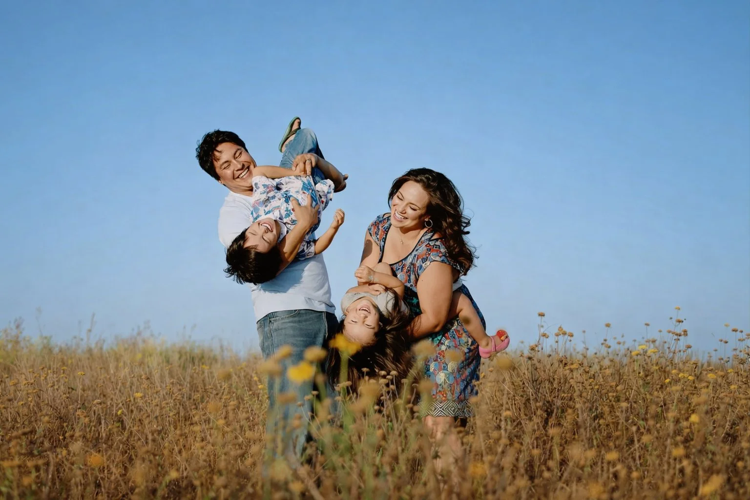 Omaha Family Photography – Outdoor Family Session at Chalco during Golden Hour