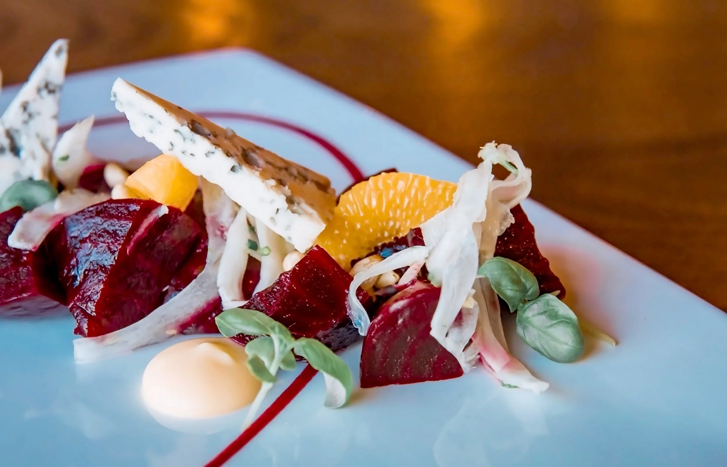 Omaha Food Photographer | Close-up Beet Salad 