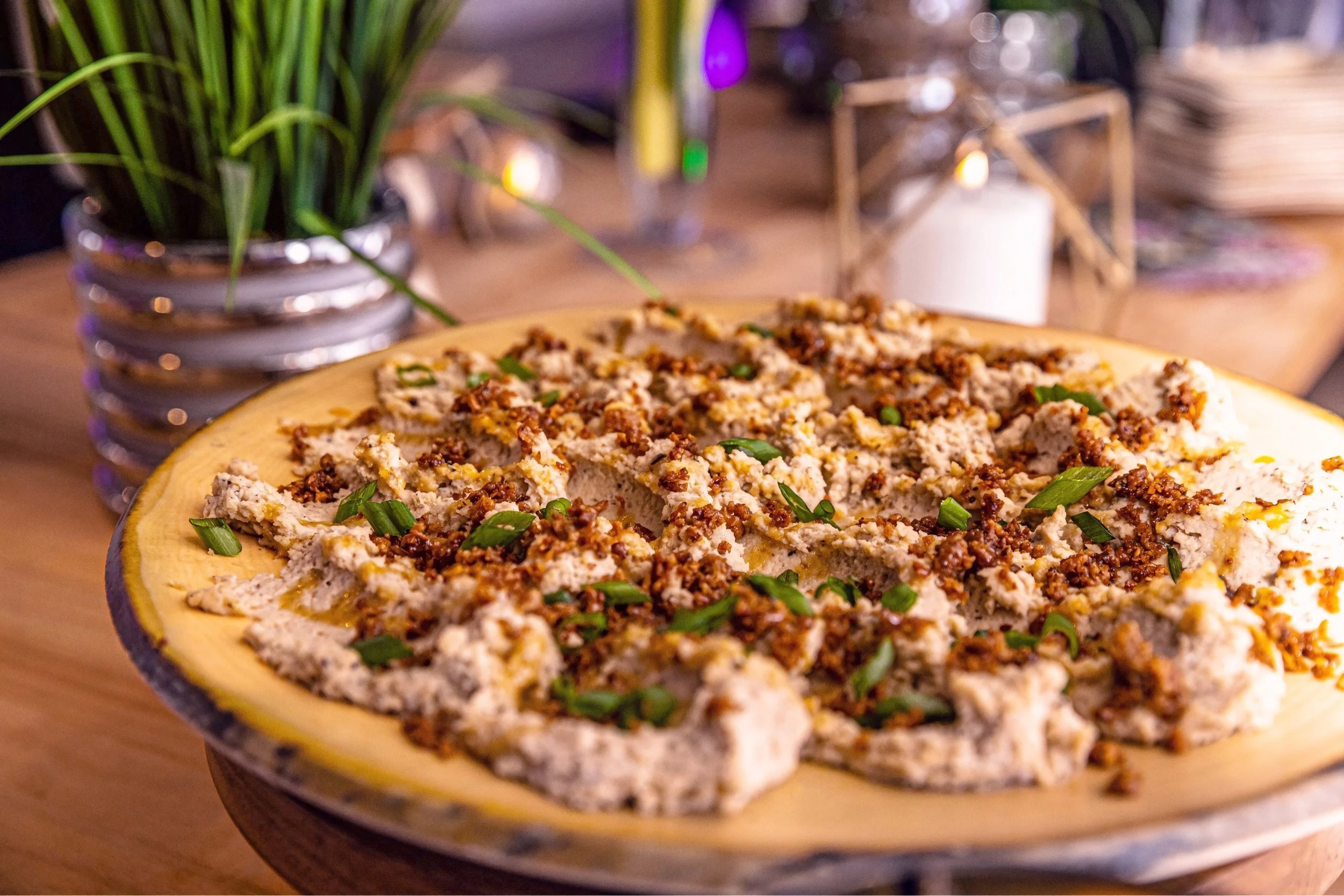 Omaha Food Photographer | Hummus Flatbread 