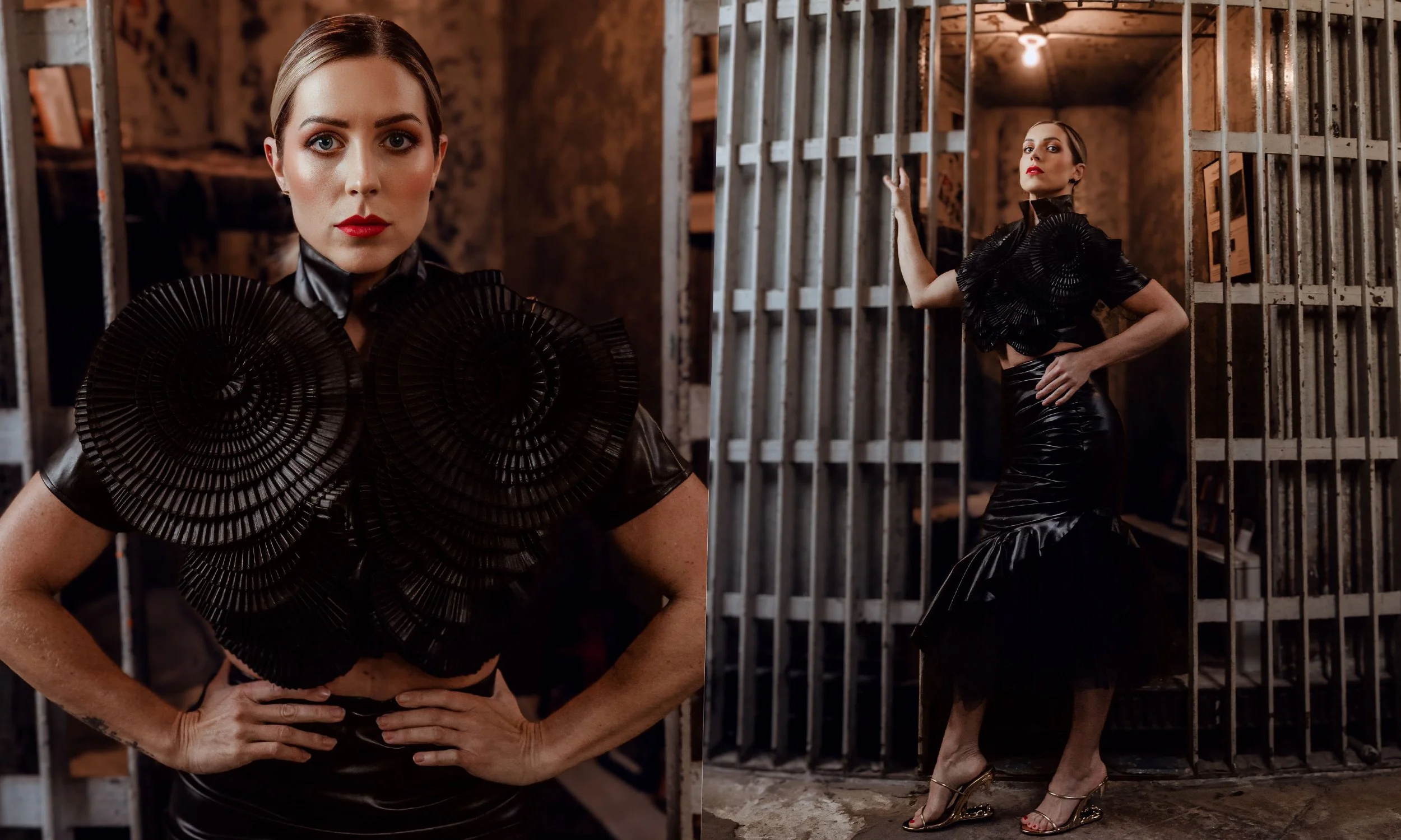 Studio Fashion Portraits Omaha | High Contrast Editorial Photography