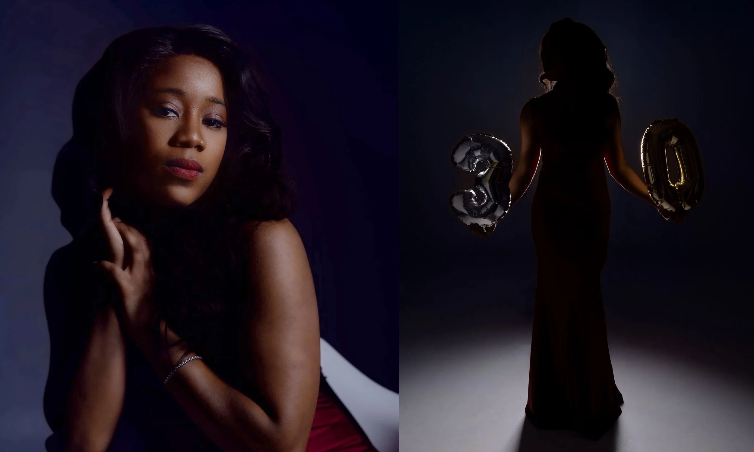 Adult 30th Birthday Photoshoot Omaha Studio Session