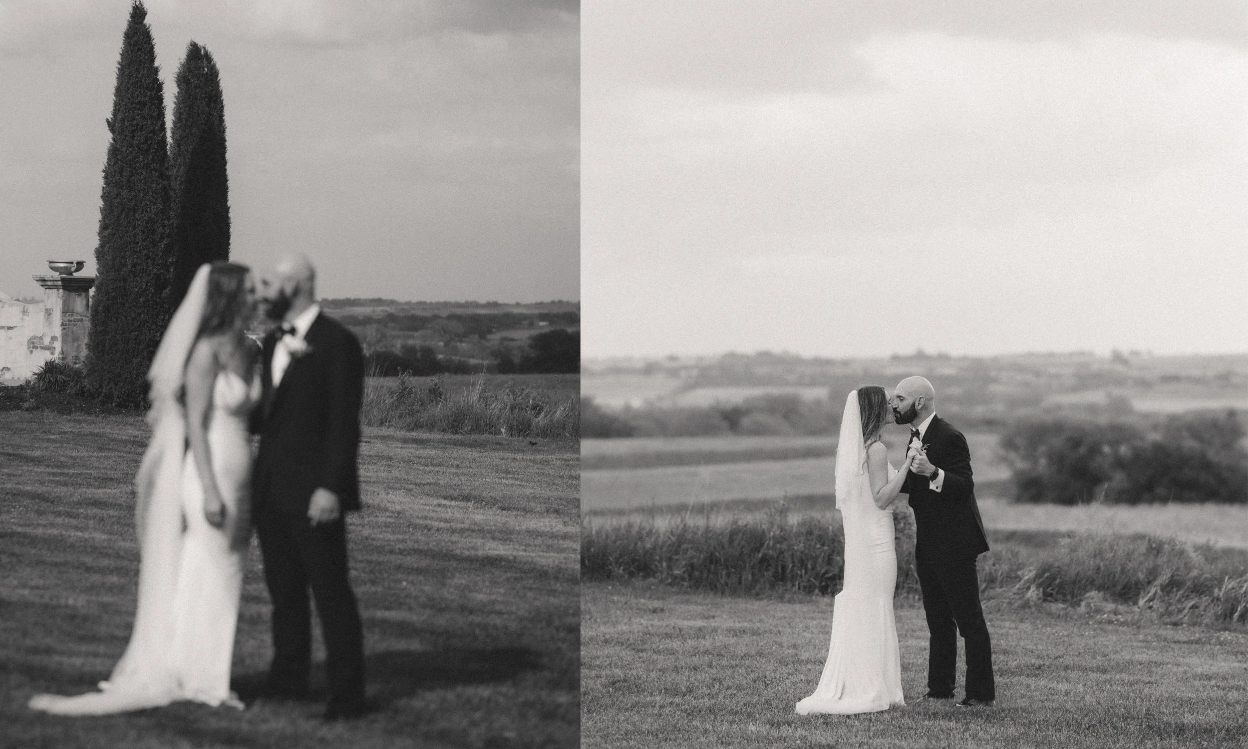 Omaha Wedding Photographer | Black and White | Film Style Editing 