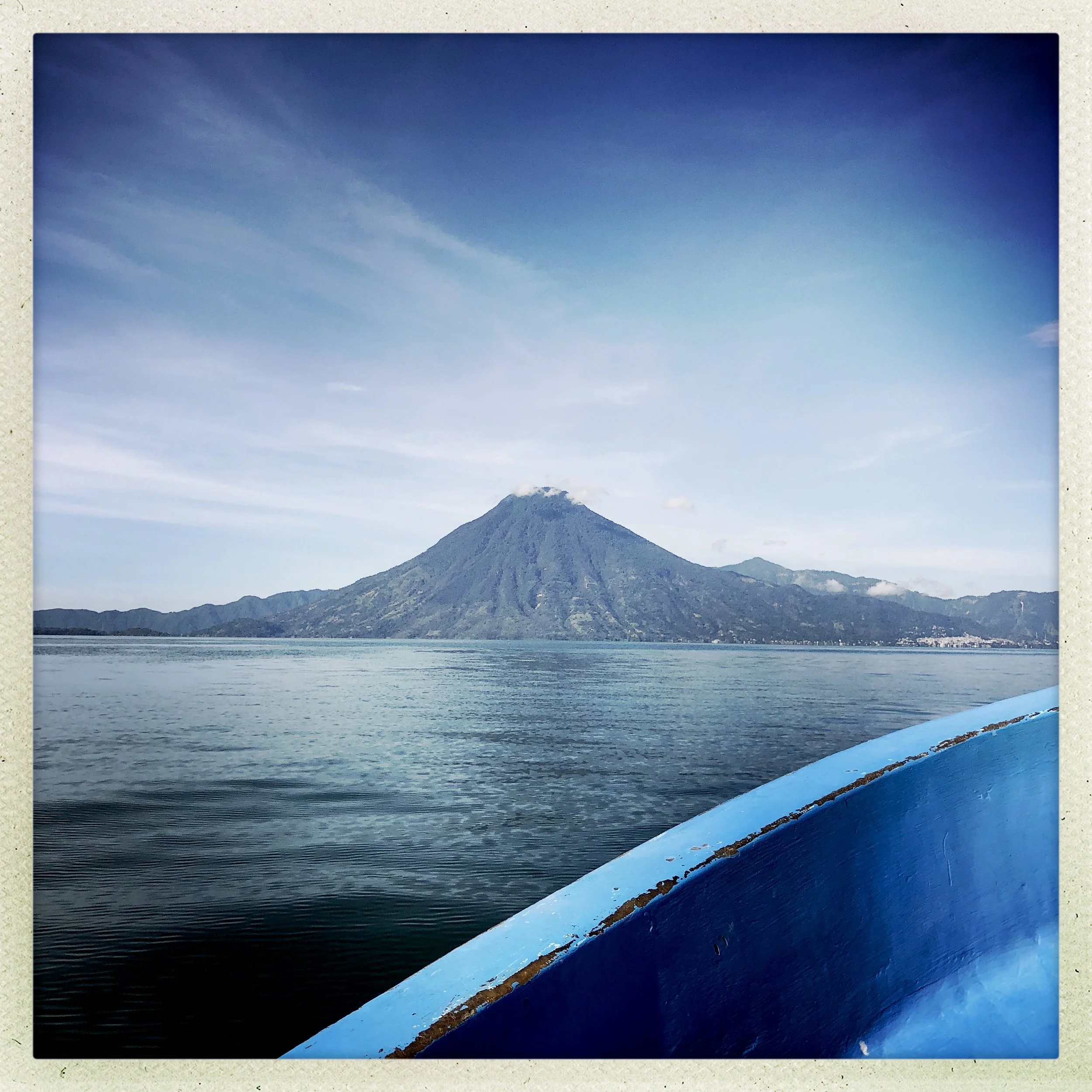 View from my lancha ferry, enroute to San Juan la Laguna