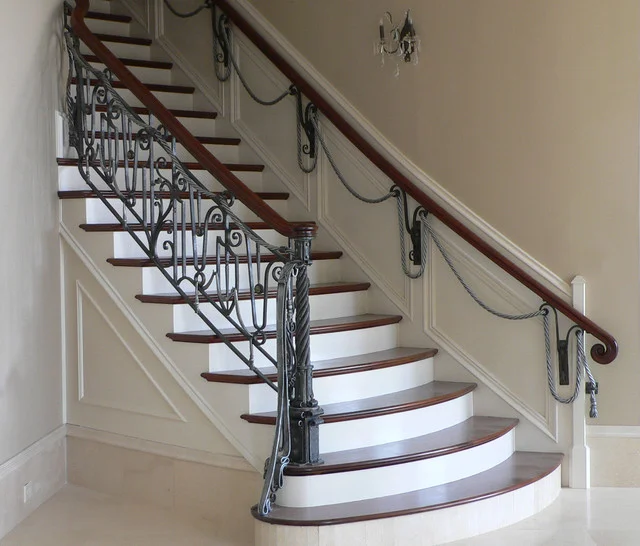 STAIRCASE RAILING CHARCOAL METALIC FINISH