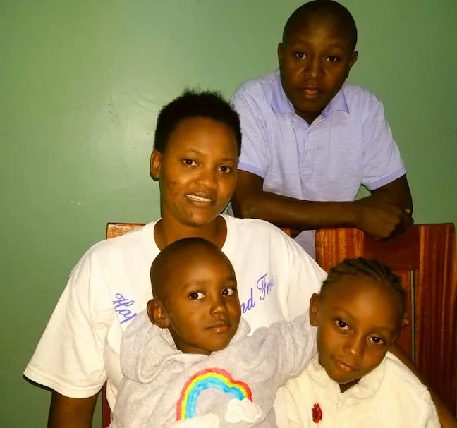 Hellen with her husband, son, and daughter