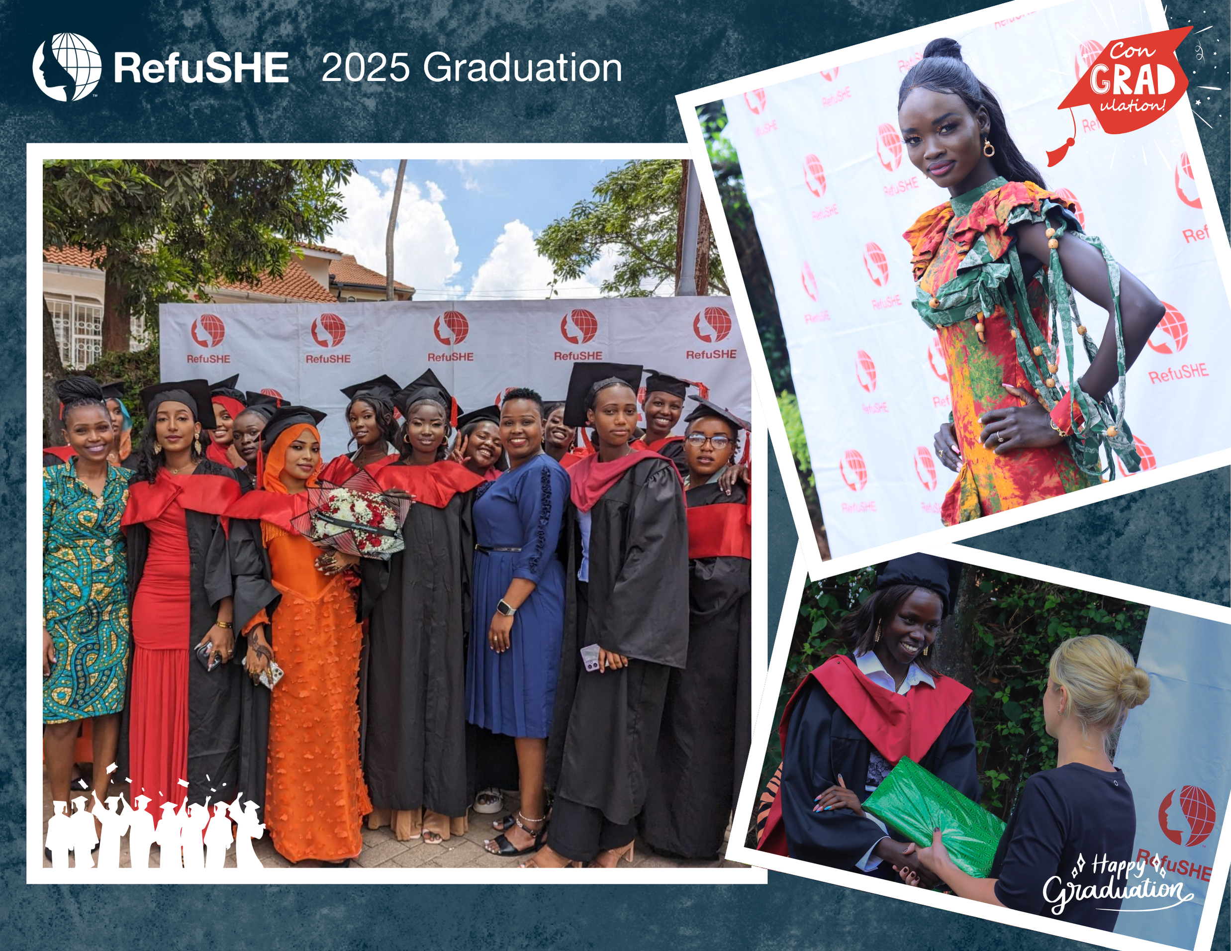 Graduation Ceremony a Punctuating Moment for nearly 60 RefuSHE Students